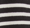 Viola Sweater in Black and Ivory Stripe swatch