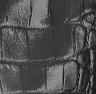 Sadie Coat in Black Croc-Embossed Leather