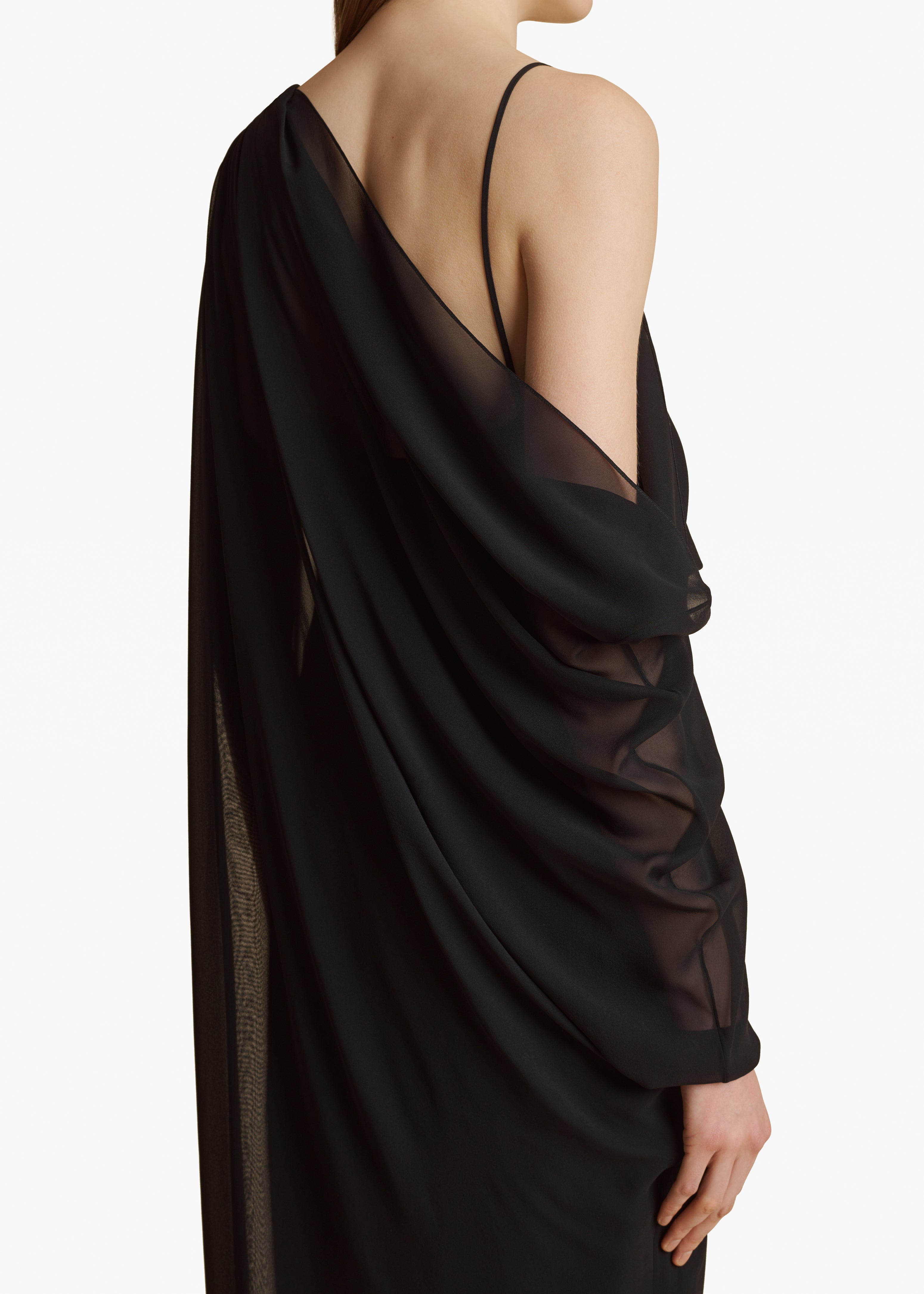 TAJ DRESS IN BLACK DETAIL 1