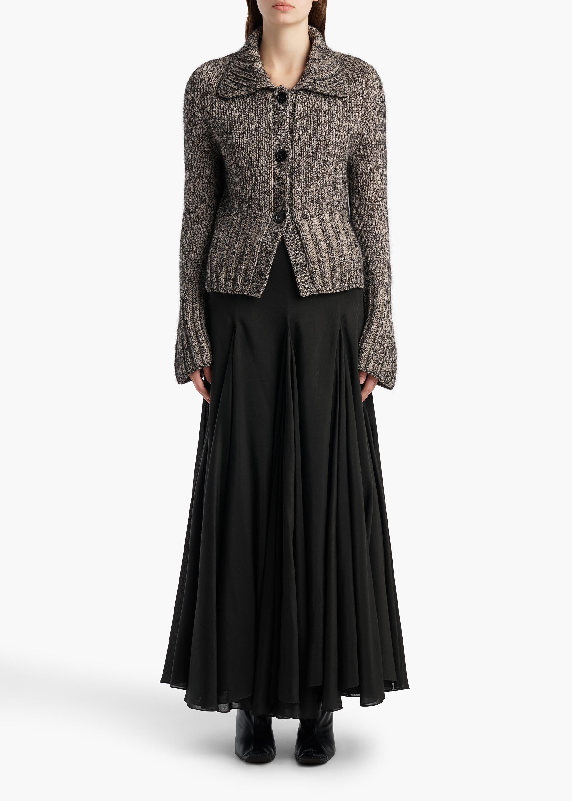 TAKEO CARDIGAN SEPIA BLACK MULTI 18403675 792 A STYLED