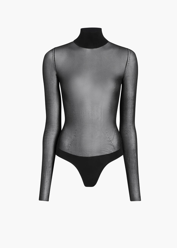 TALLIN BODYSUIT IN BLACK FLAT VIEW