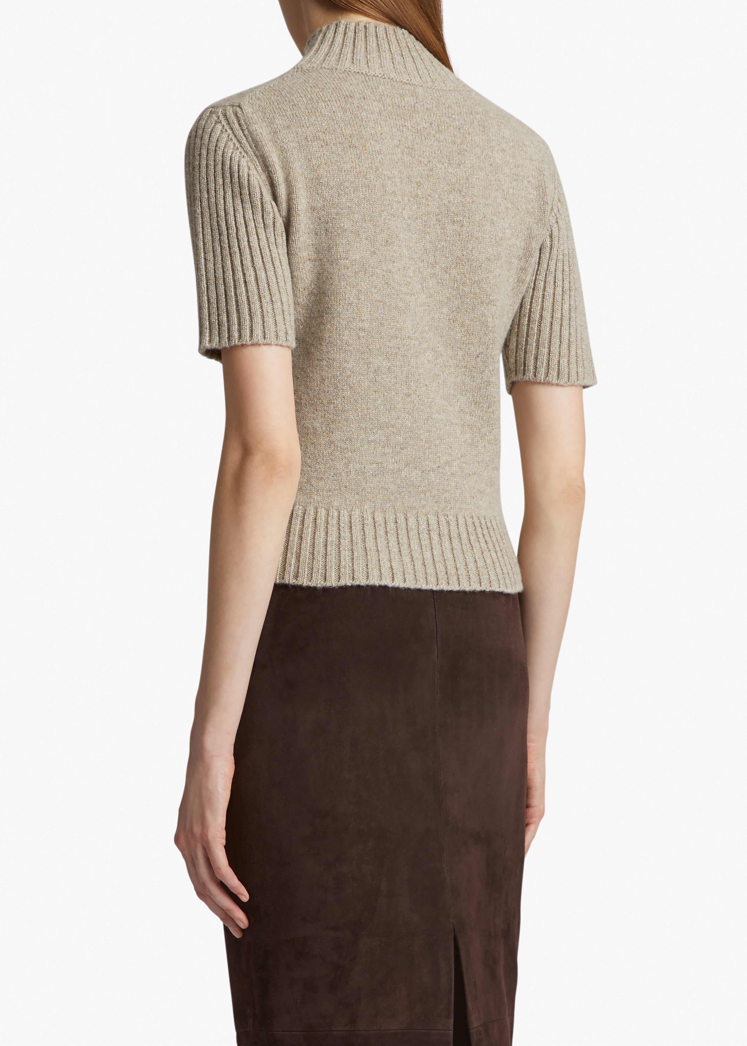 TALVI SWEATER IN SEPIA BACK VIEW