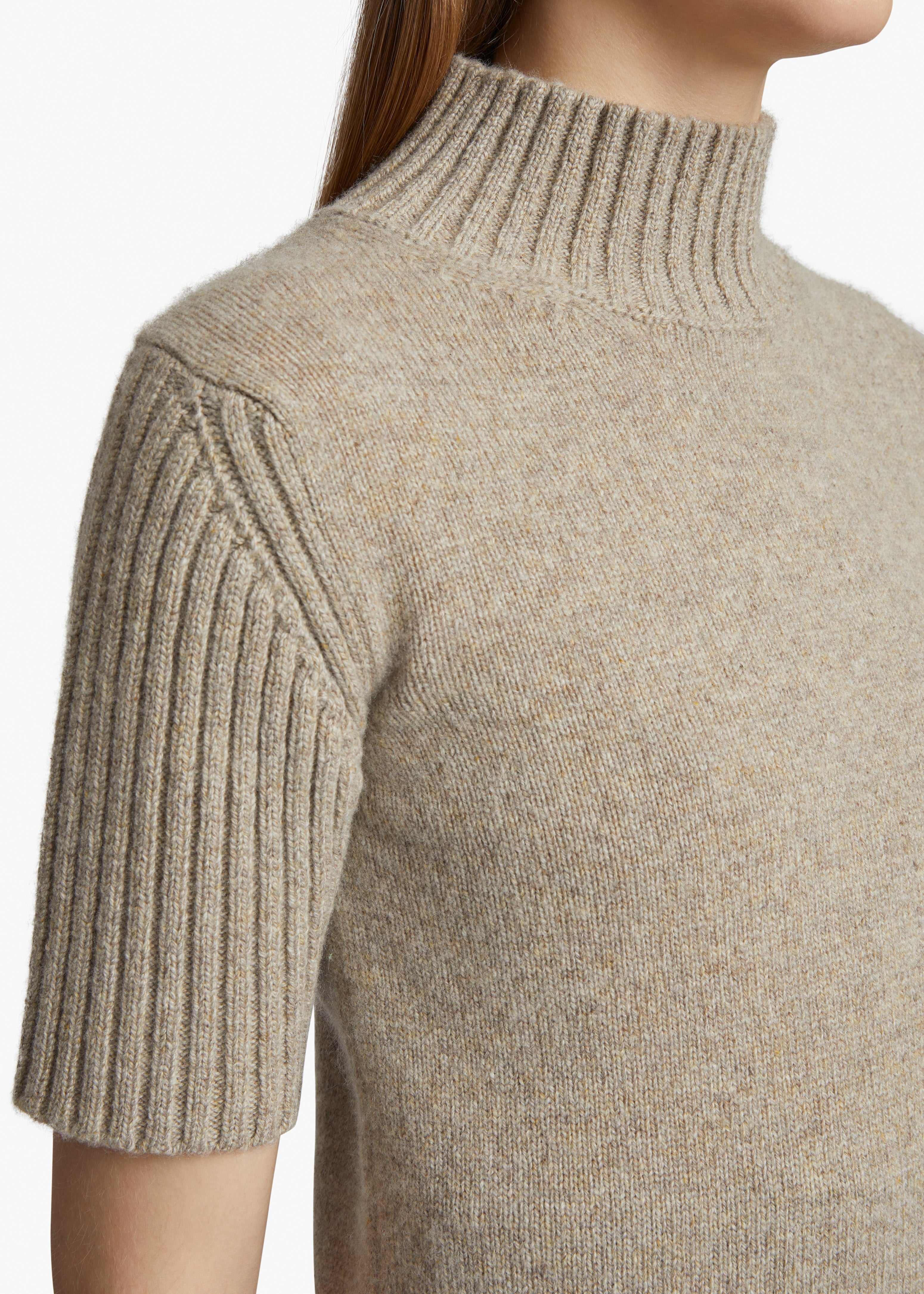 TALVI SWEATER IN SEPIA DETAILED VIEW 1