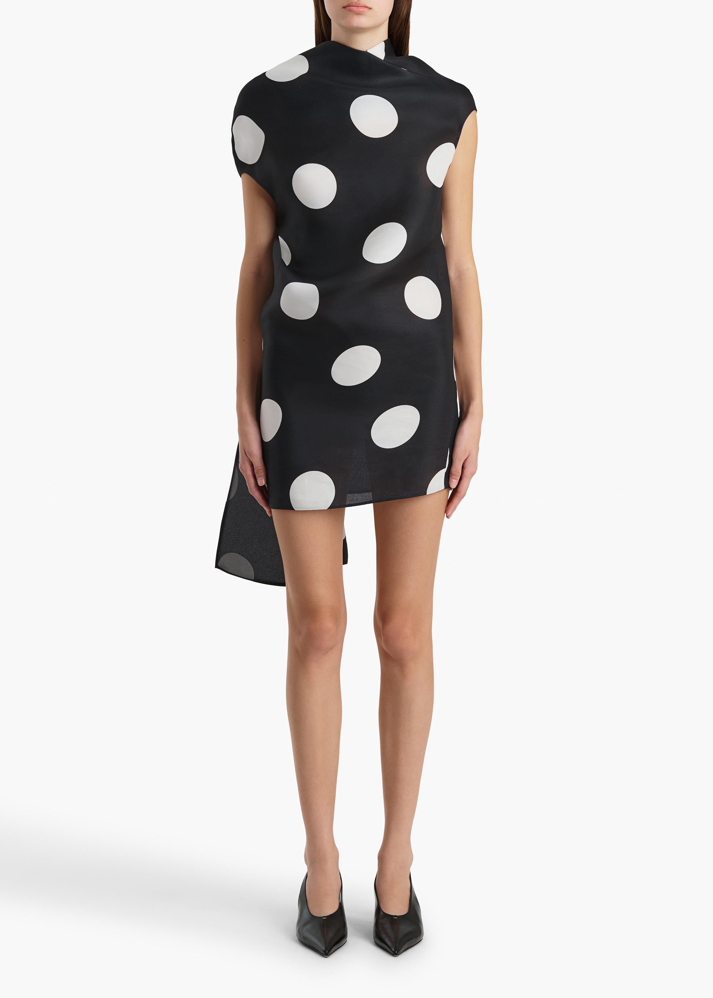 TATIA DRESS LARGE DOT BLACK 56243020 661 A STYLED