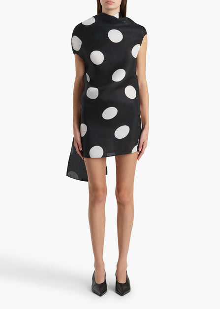 TATIA DRESS LARGE DOT BLACK 56243020 661 A STYLED