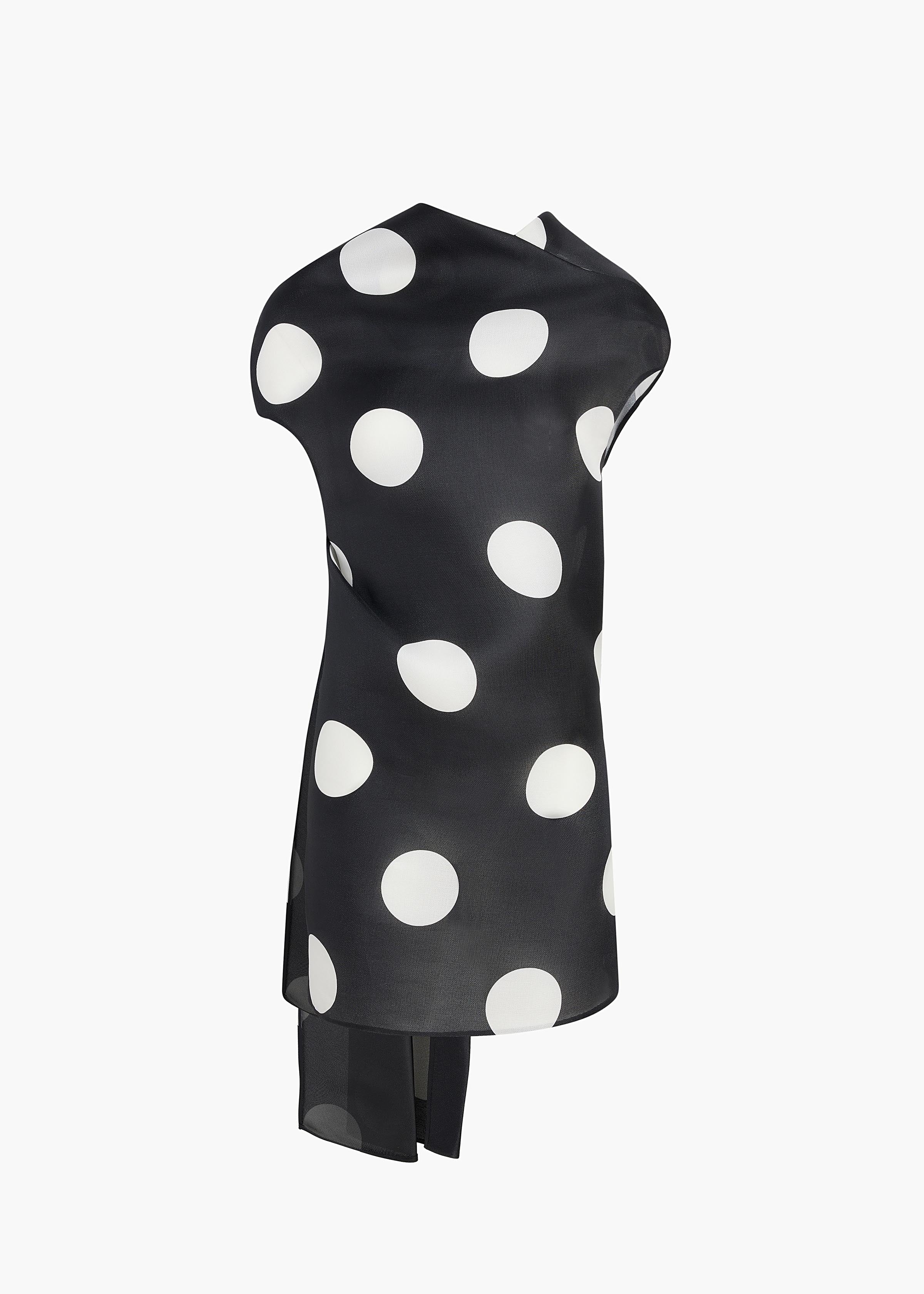 Khatie Tatia Dress in Black with White Large Dots