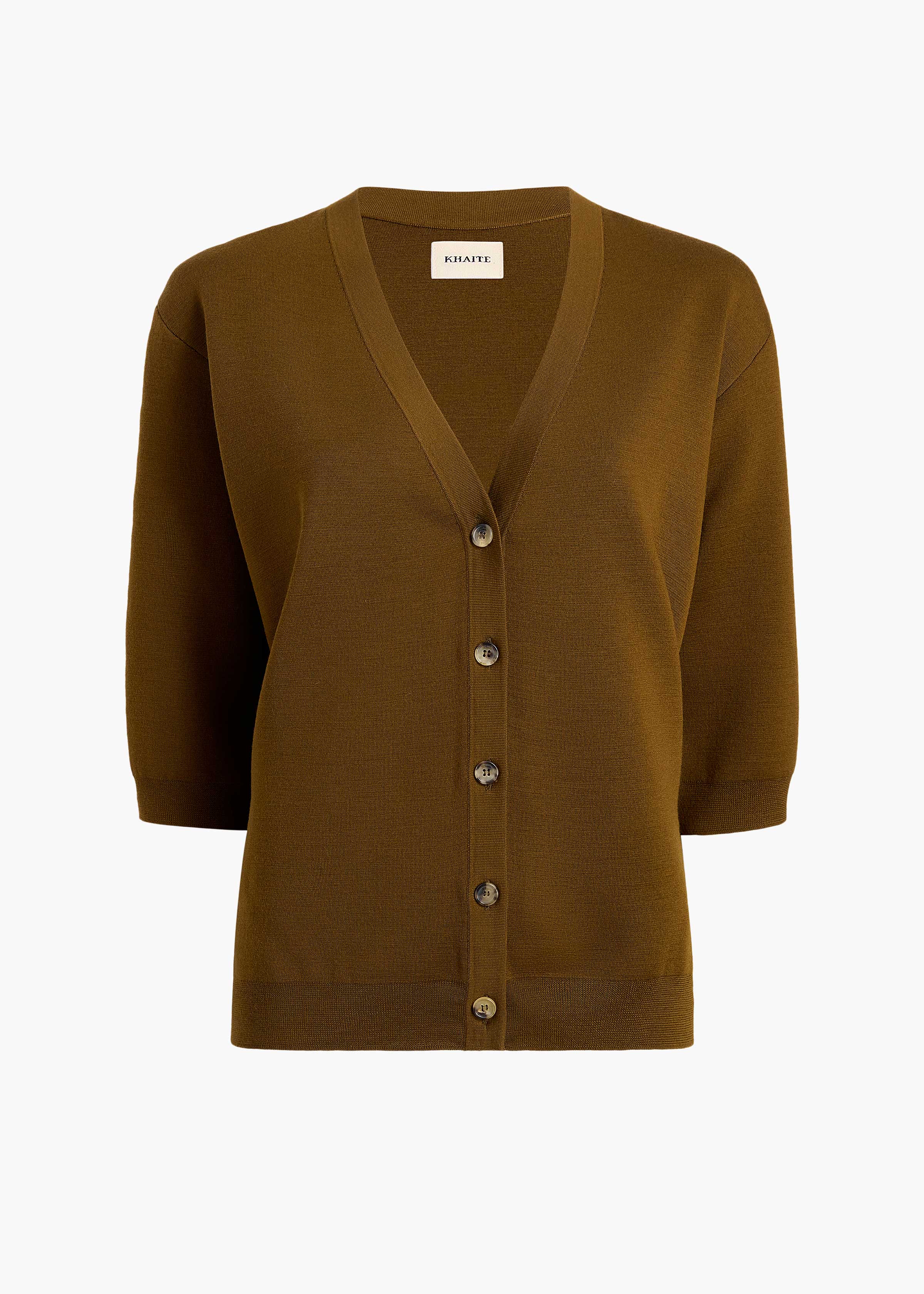 KHAITE LLC - Tedi Cardigan in Dark Olive