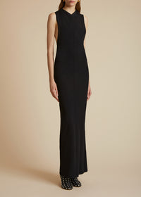 The Felice Dress In Black by Khaite at ORCHARD MILE