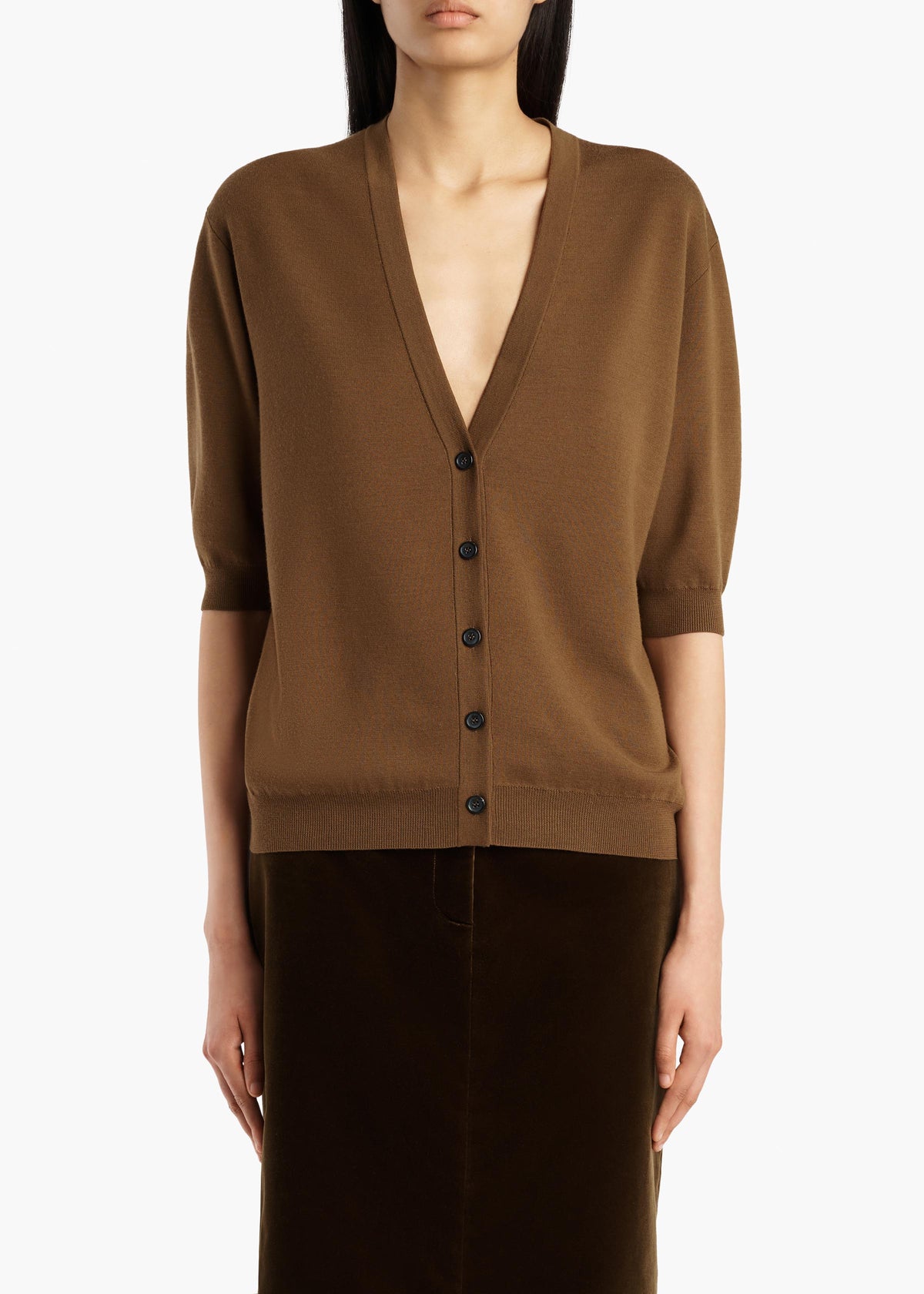 THEODORA CARDIGAN BROWN 18427544 900 B