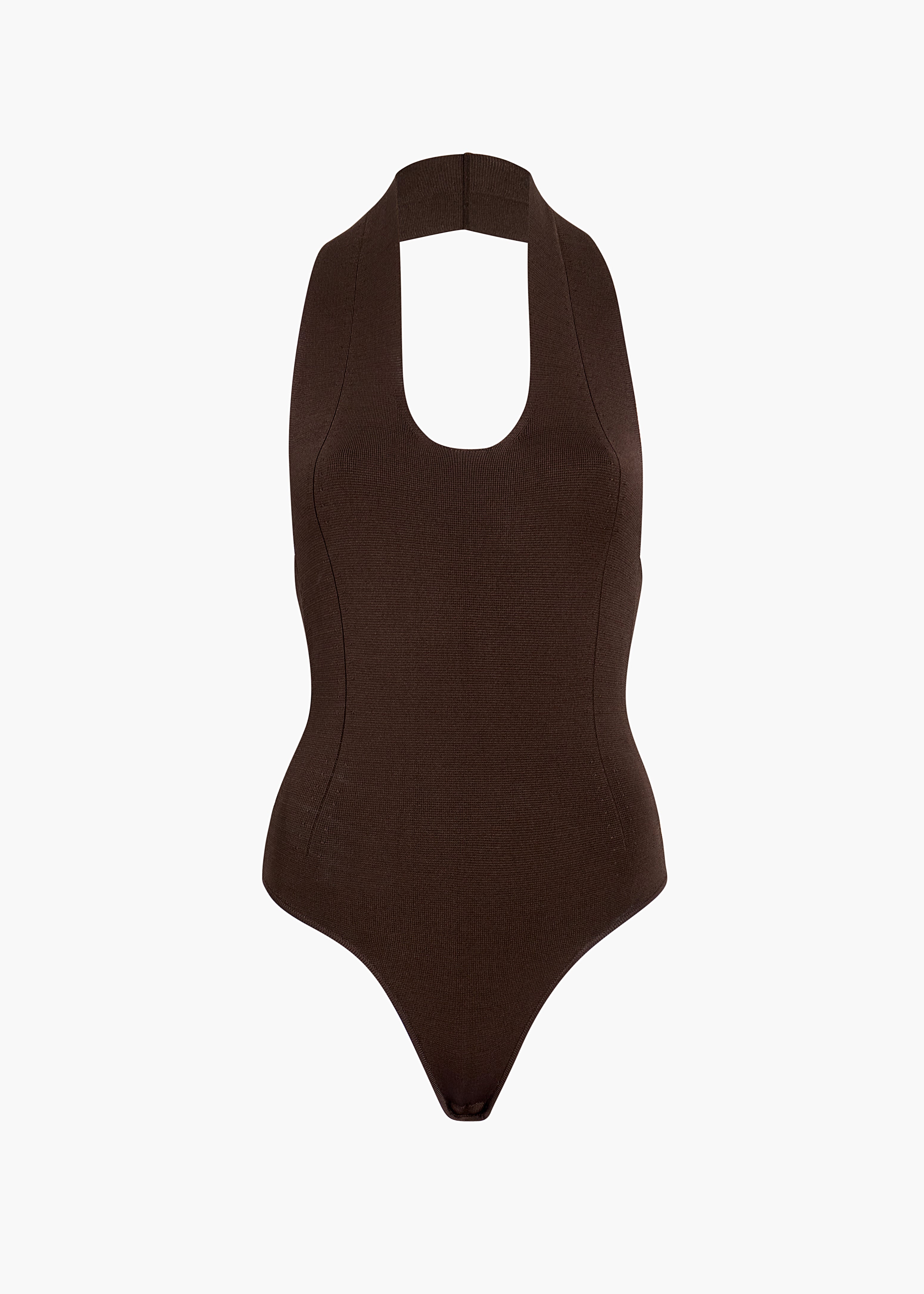 TOTO BODYSUIT IN ESPRESSO FLAT VIEW