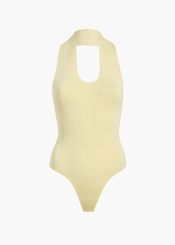 TOTO BODYSUIT IN YUZU FLAT VIEW