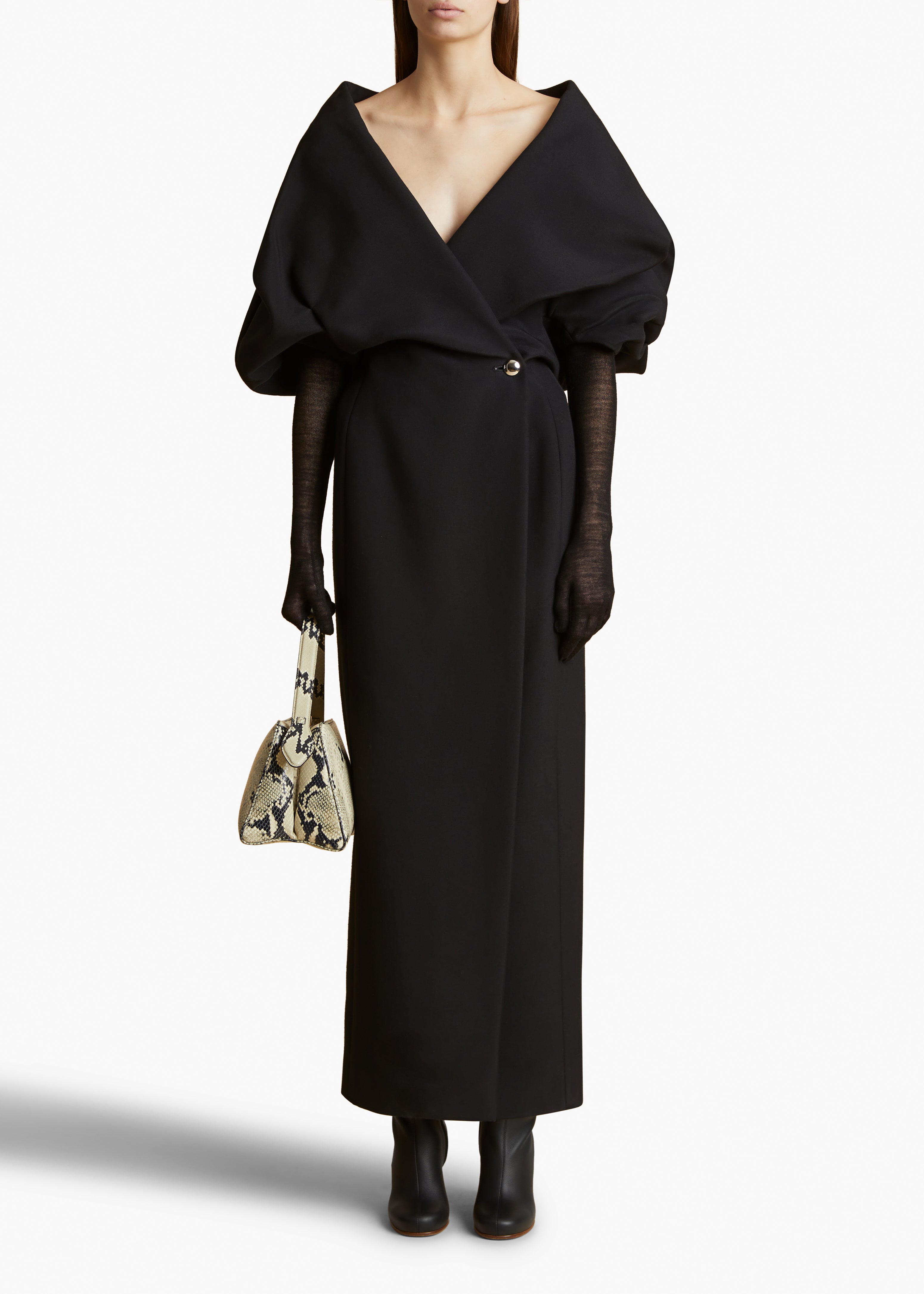 KHAITE - Truman Dress in Black