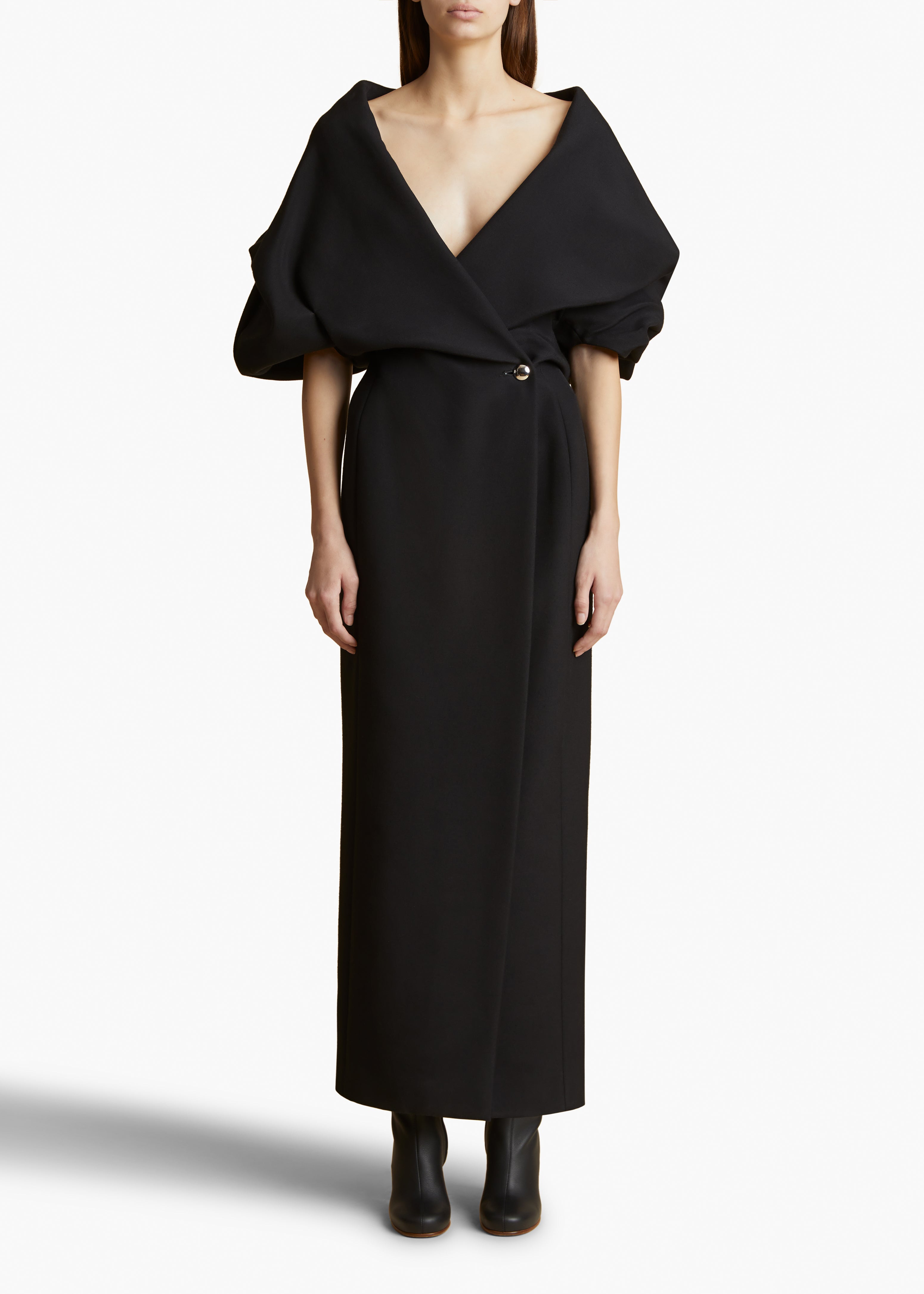 KHAITE - Truman Dress in Black