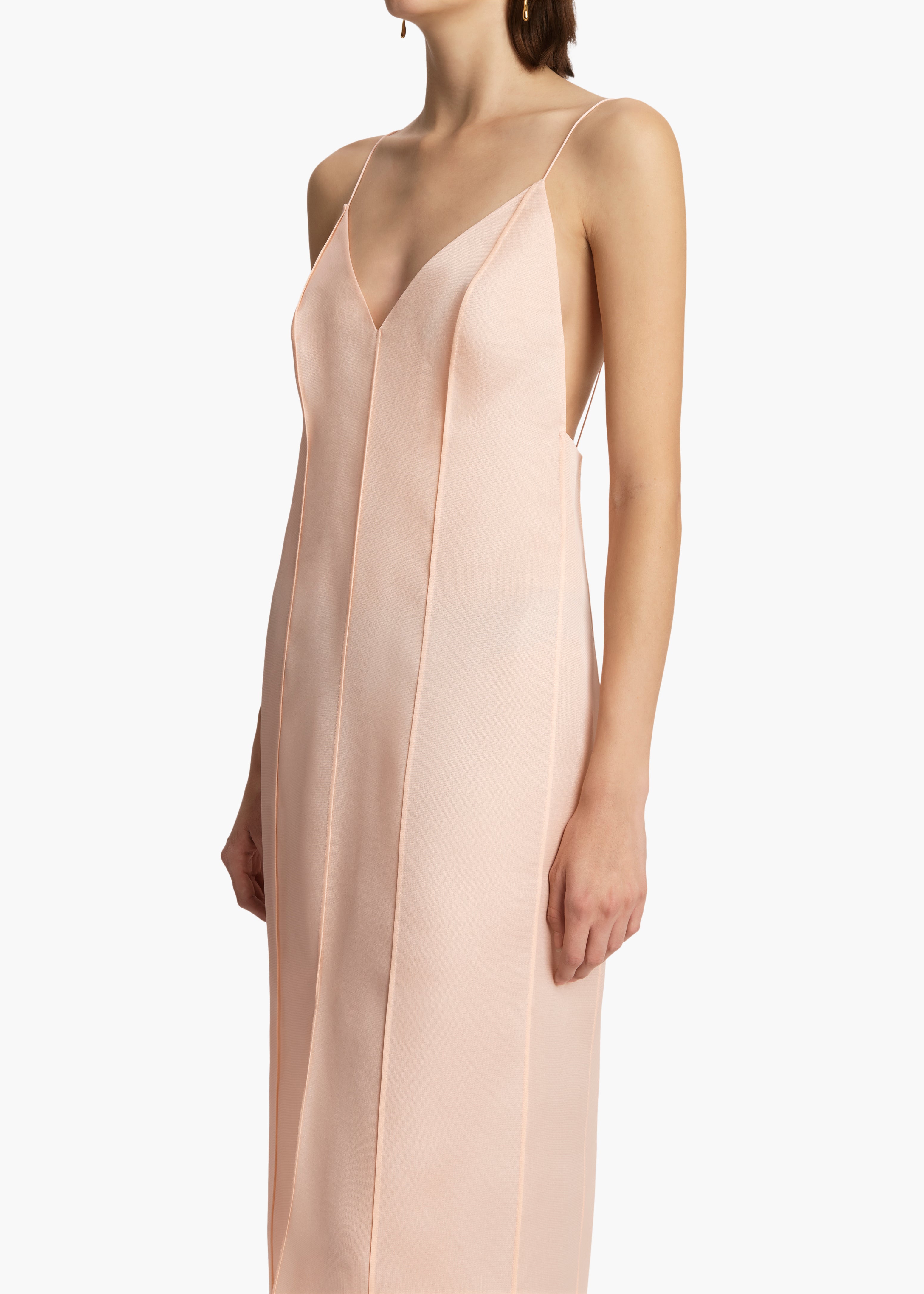 Tully Dress in Soft Pink DETAILED VIEW 2