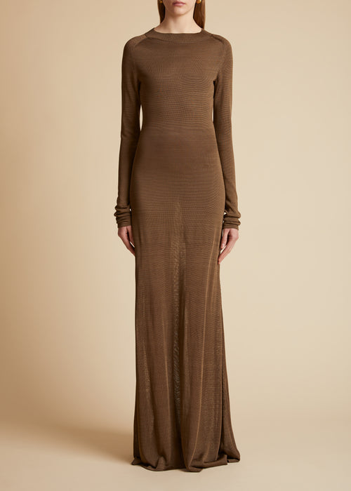 The Valera Dress in Toffee