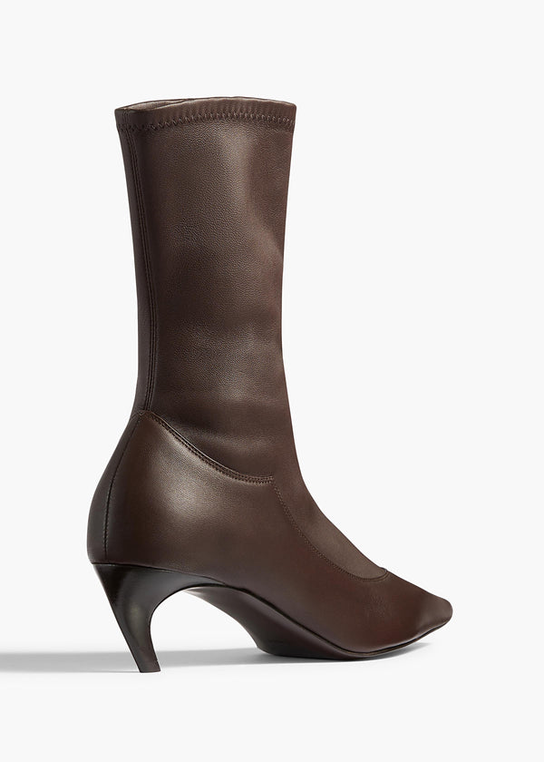 Valerie Mid-Calf Boot in Chocolate