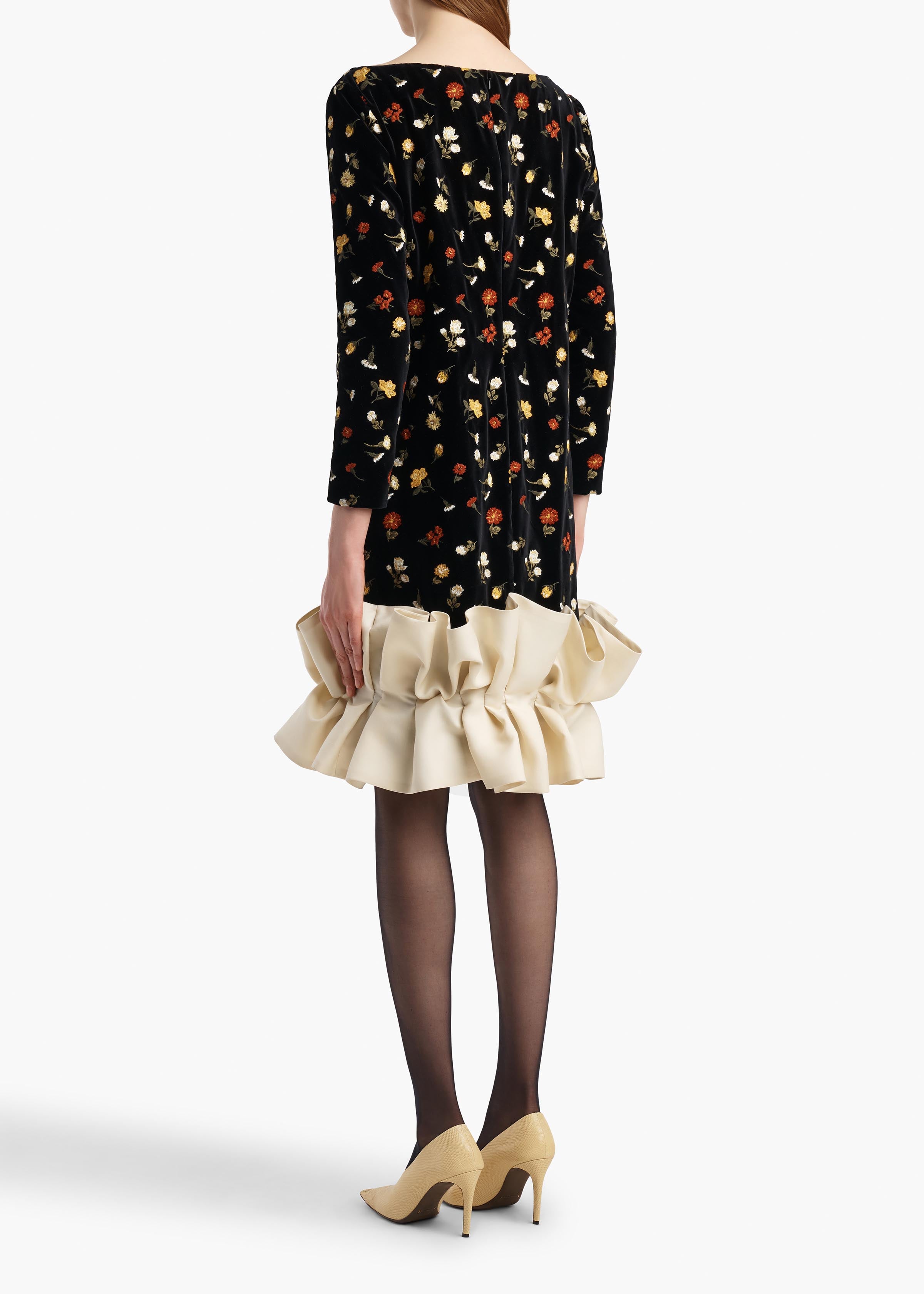 KHAITE  - Valetta Dress in Black Multi