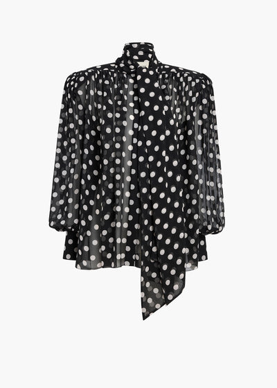 VALI TOP MEDIUM DOT BLACK 24603374 663 GHOST