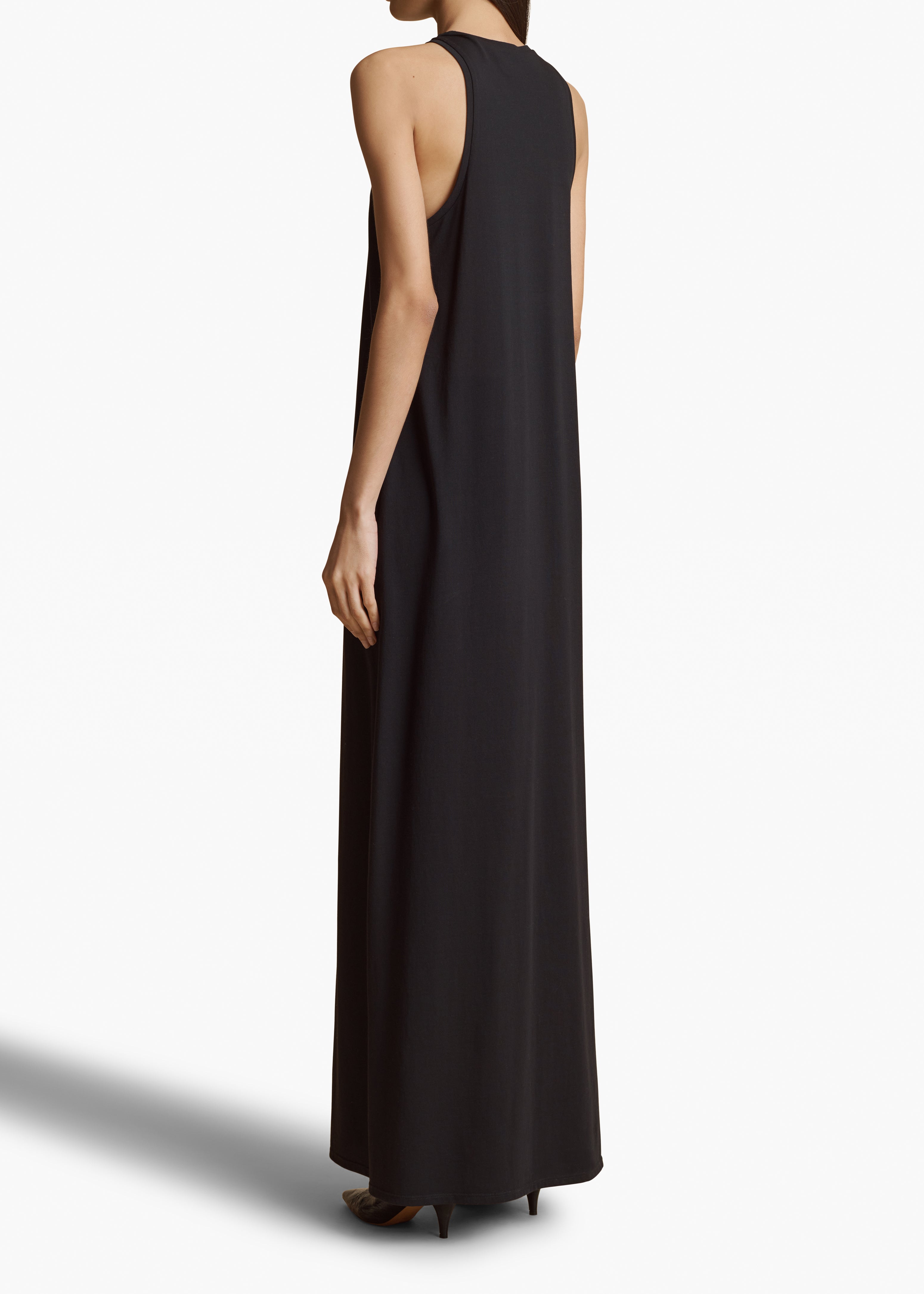 VERNETTA DRESS IN BLACK BACK VIEW