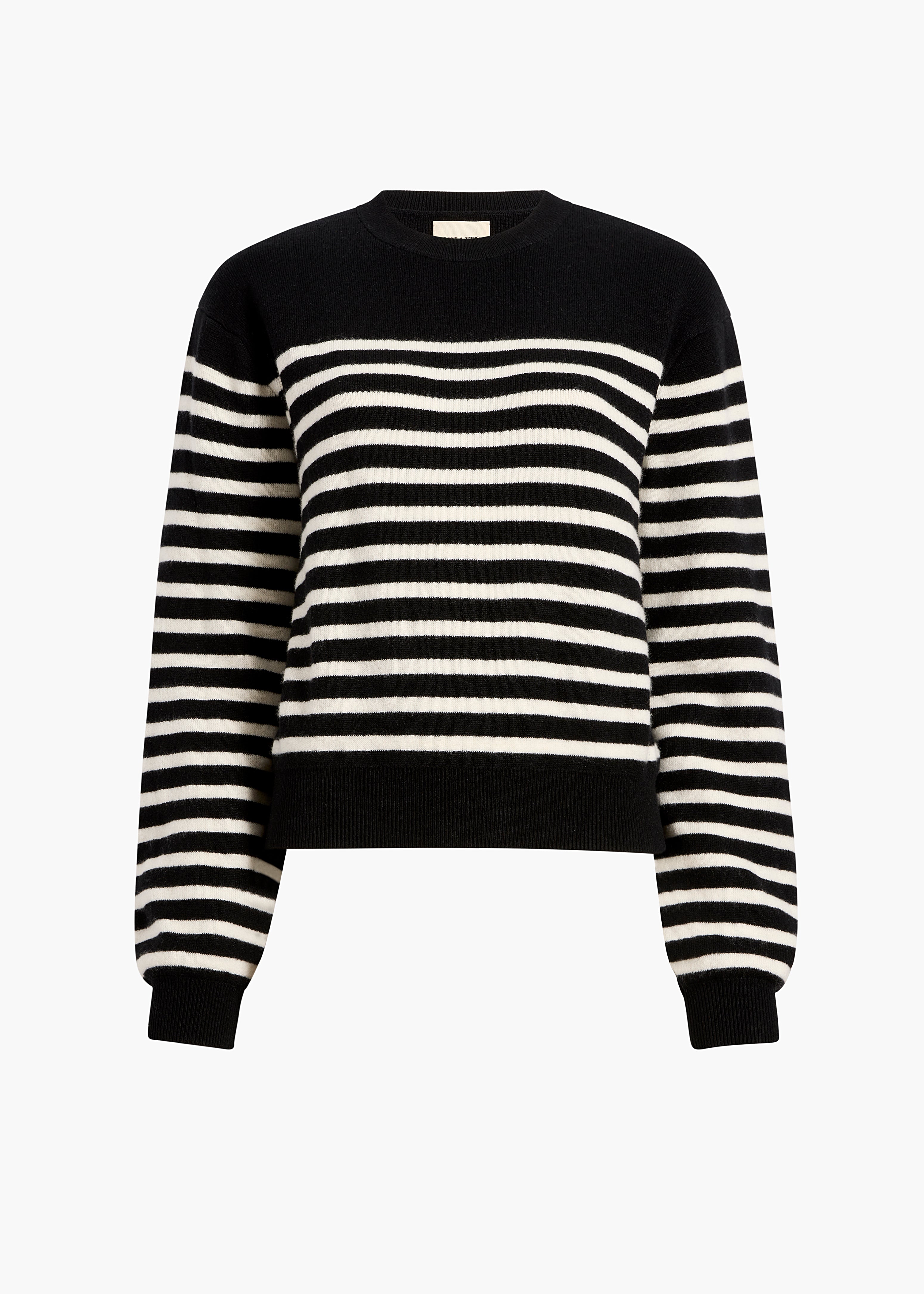 Viola Sweater in Midnight and Glaze Stripe FLAT VIEW