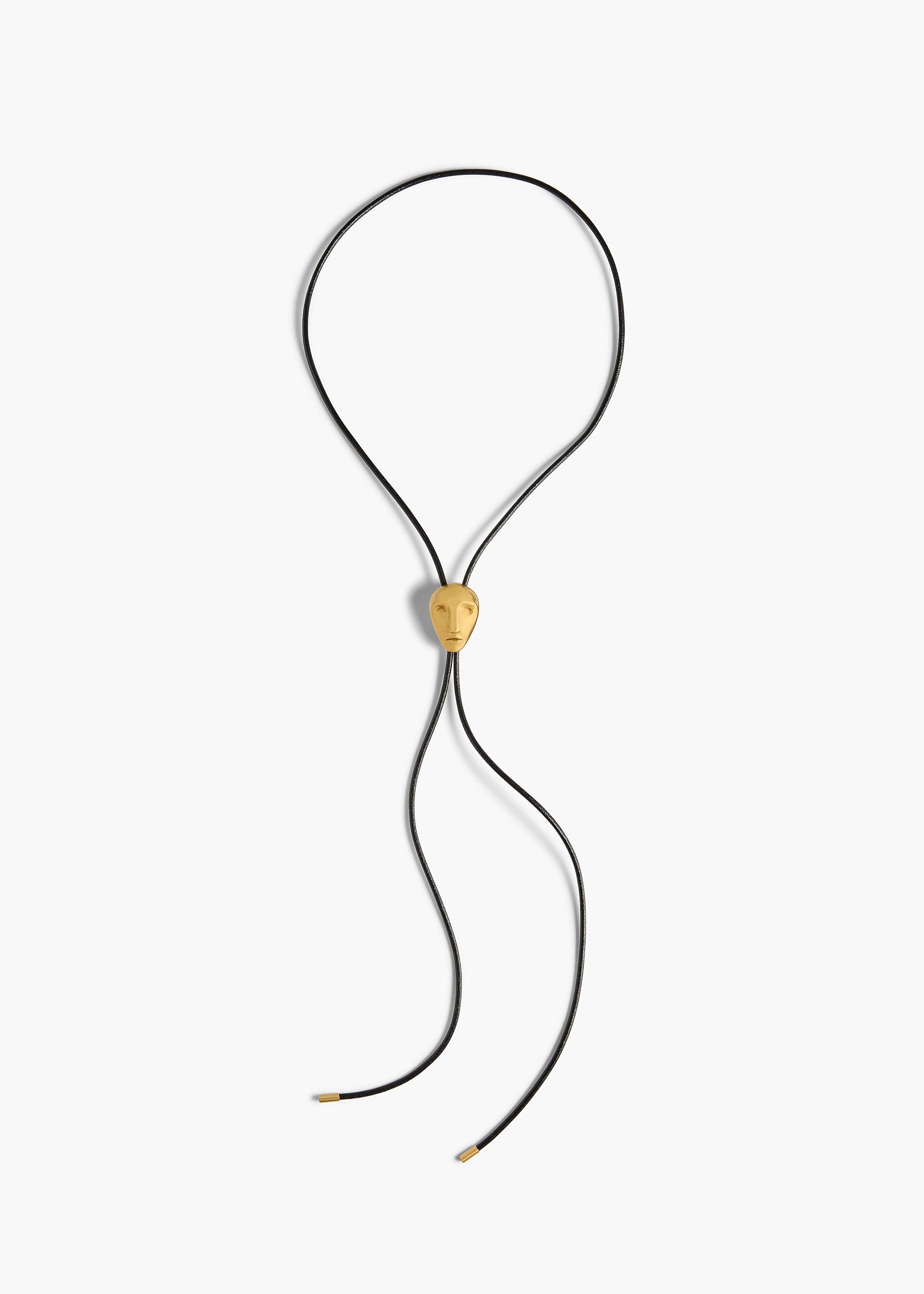 VISAGE BOLO TIE ANTIQUE GOLD ANTIQUE GOLD 10237 006 440 A