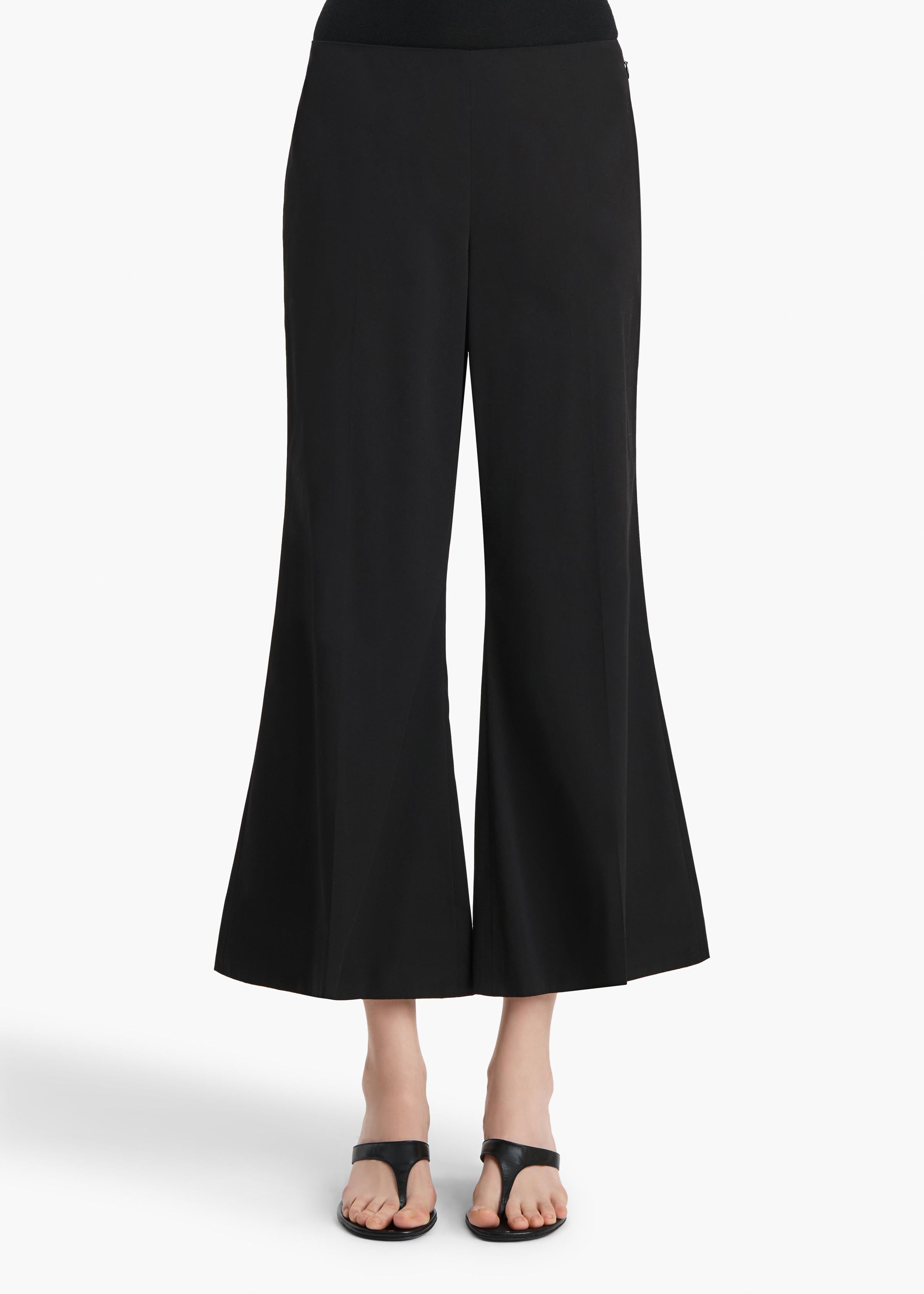 Walter Pant in Black Cotton Silk