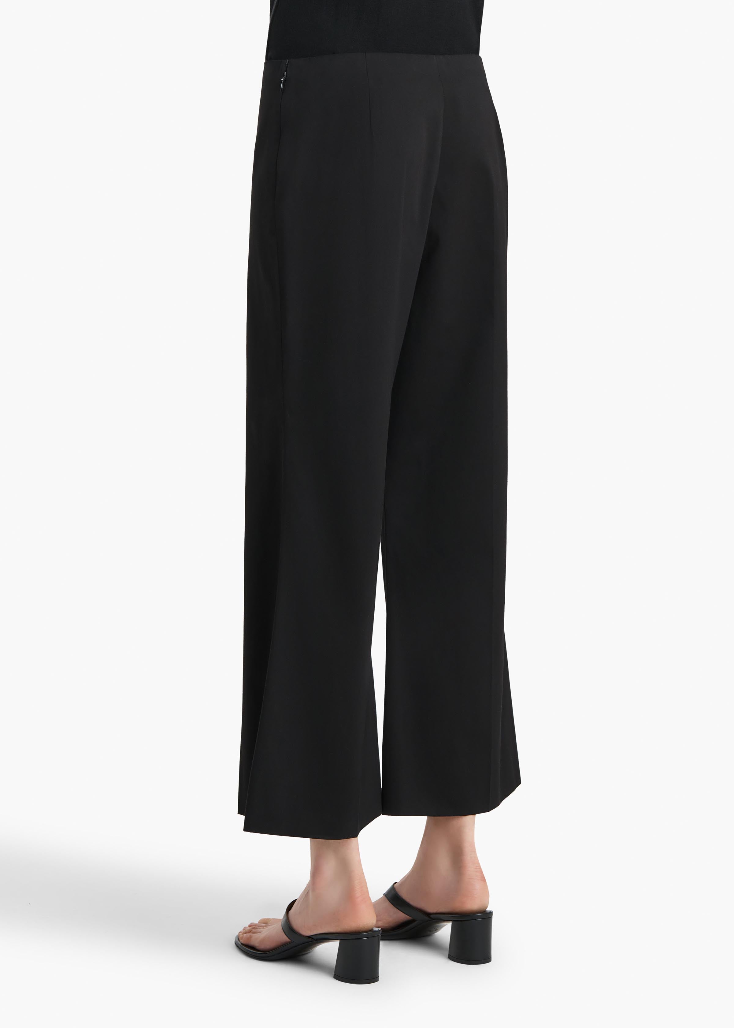 Walter Pant in Black Cotton Silk