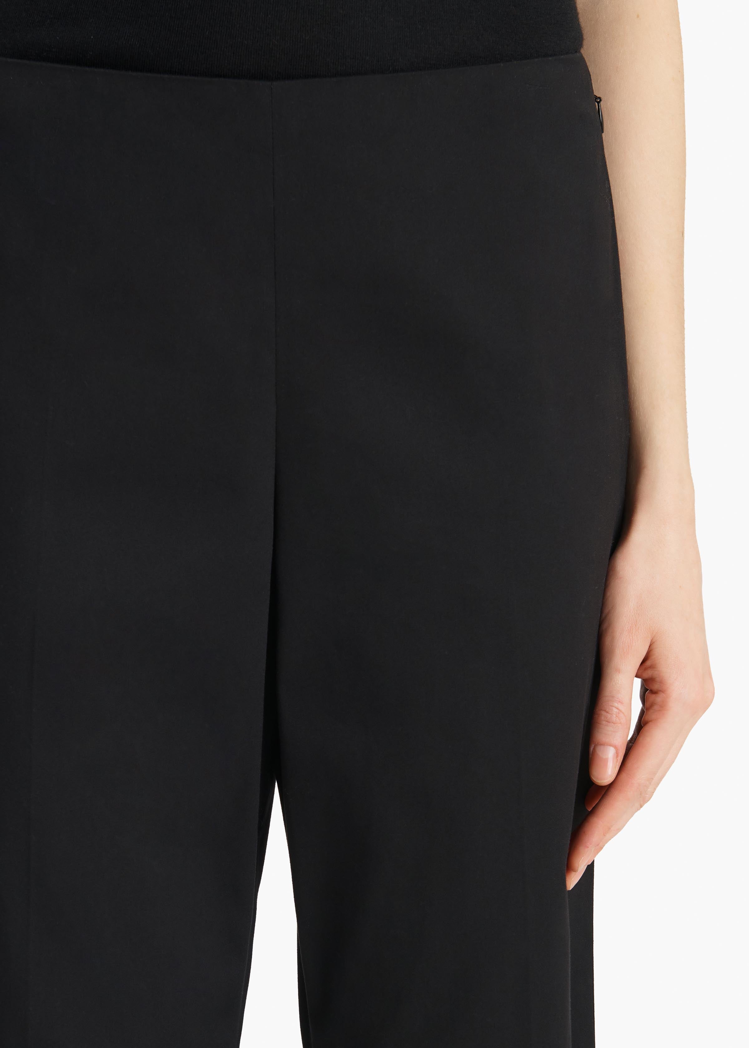 Walter Pant in Black Cotton Silk