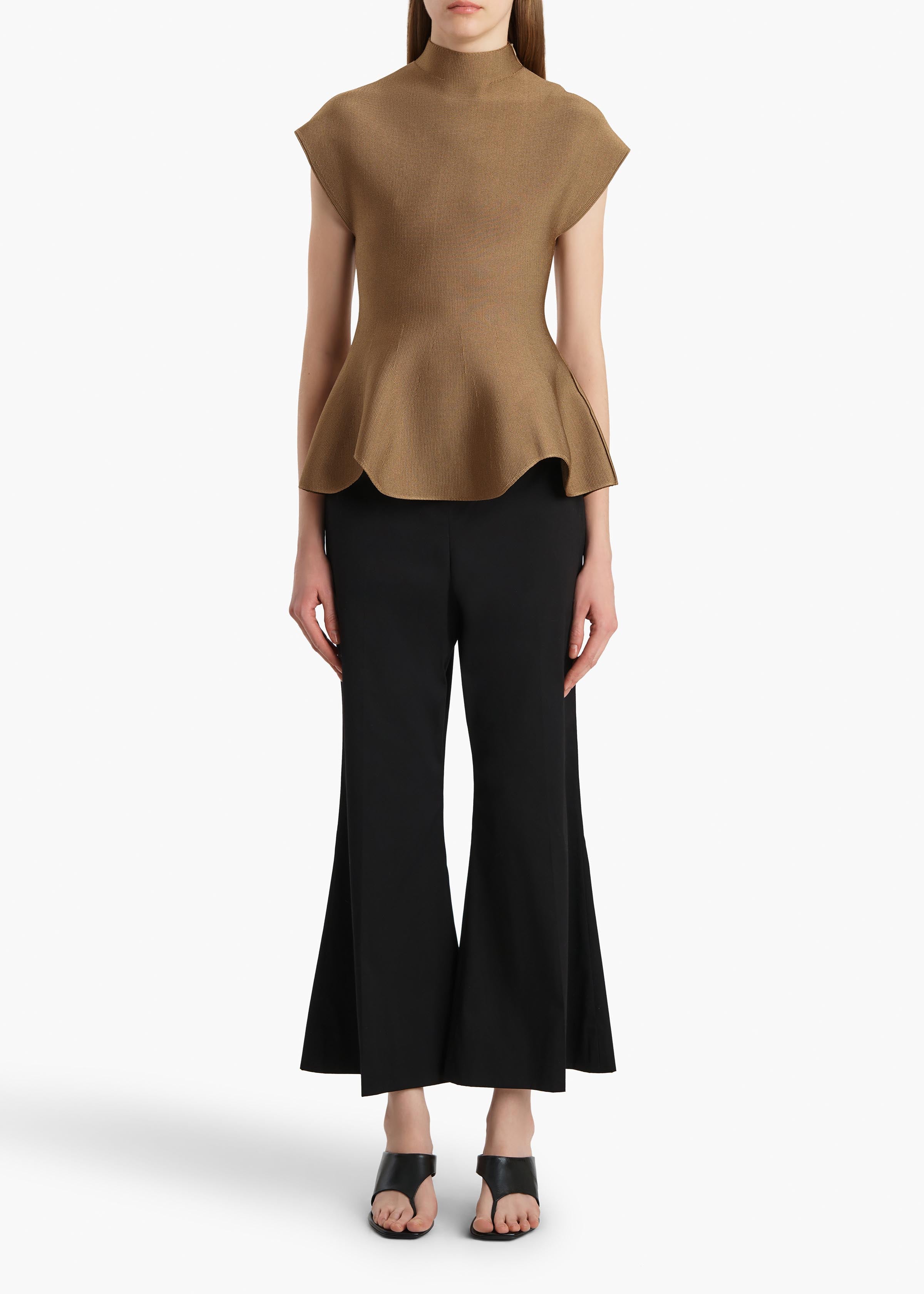 Walter Pant in Black Cotton Silk