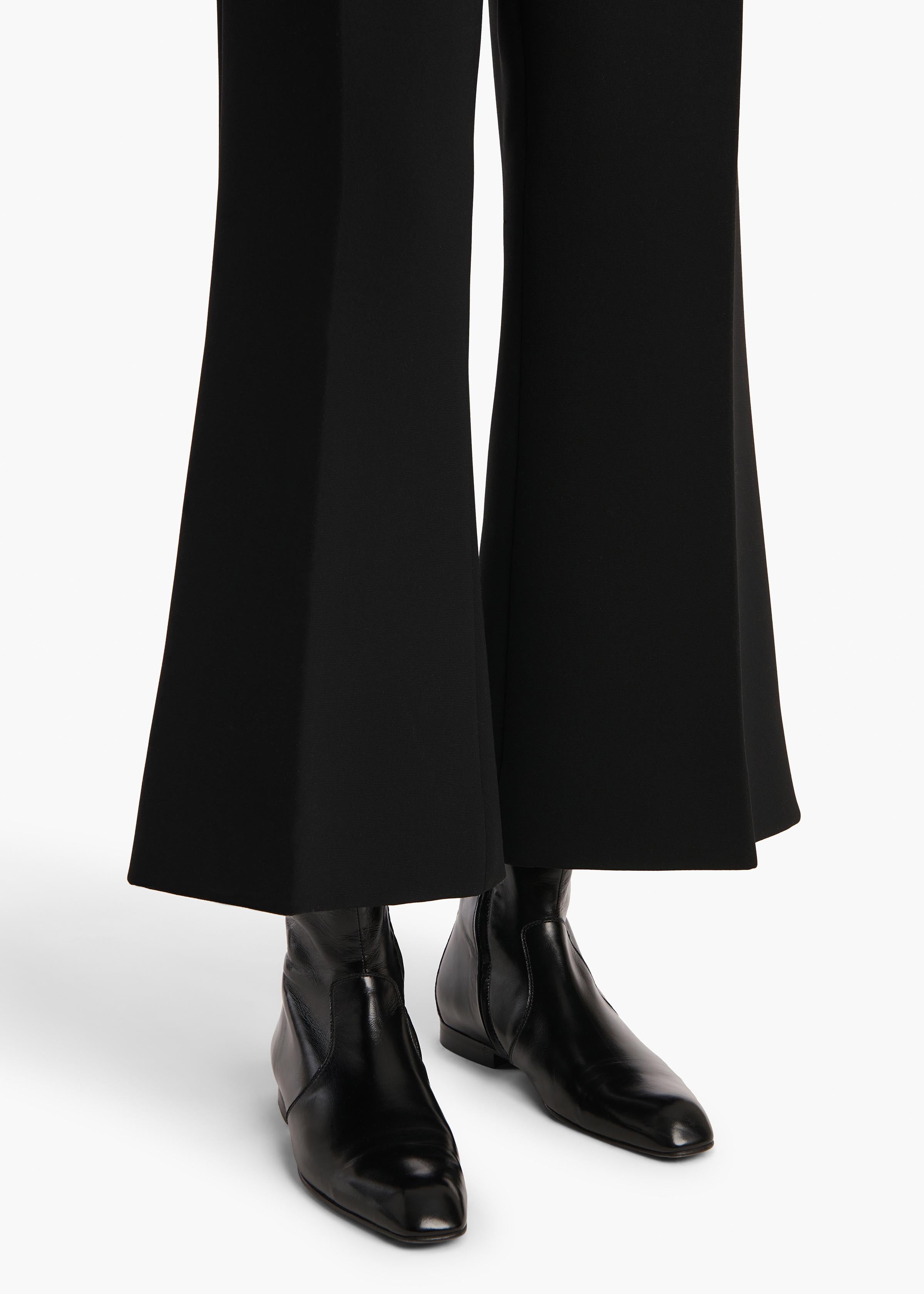 Walter Pant in Black Crepe