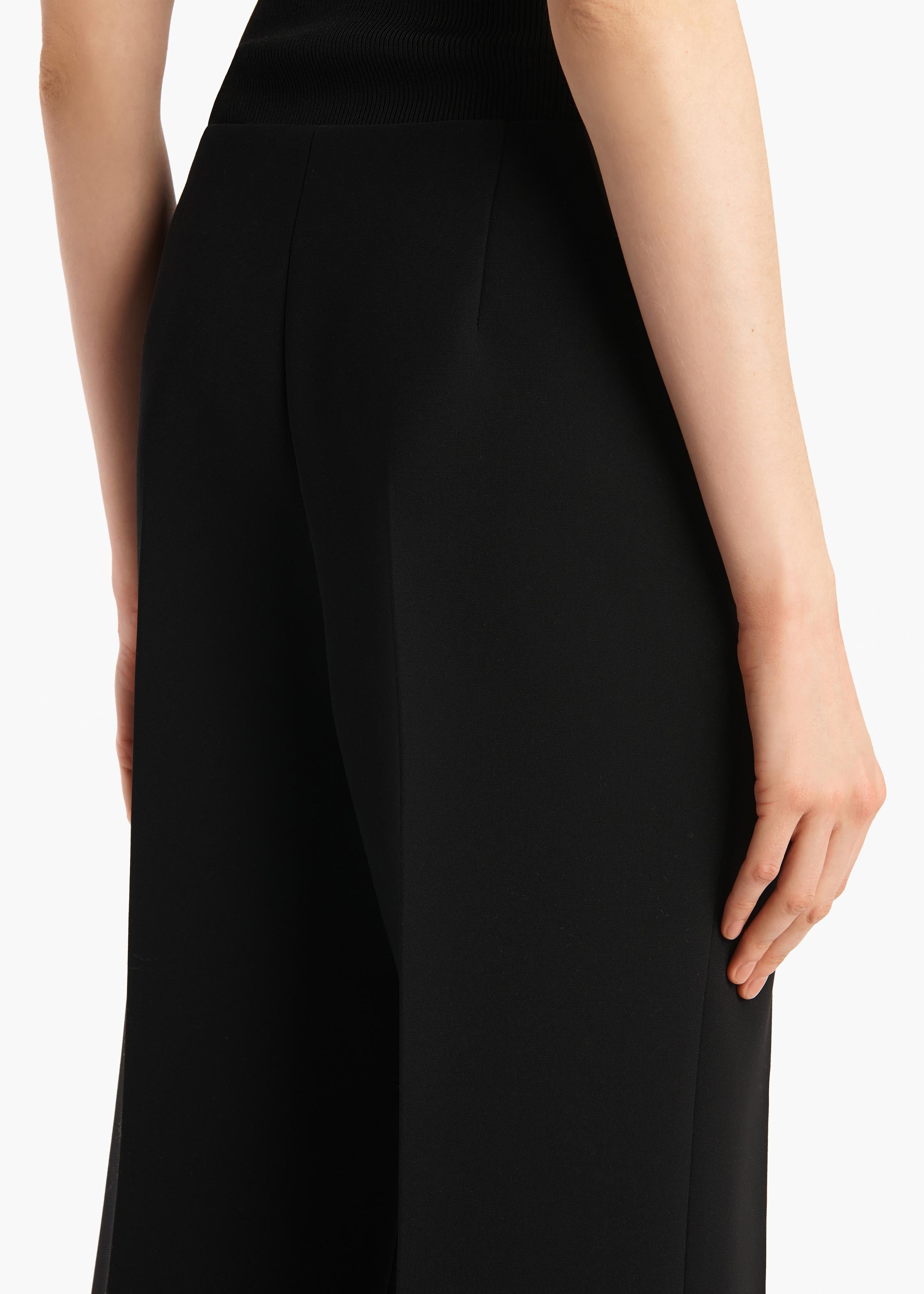Walter Pant in Black Crepe