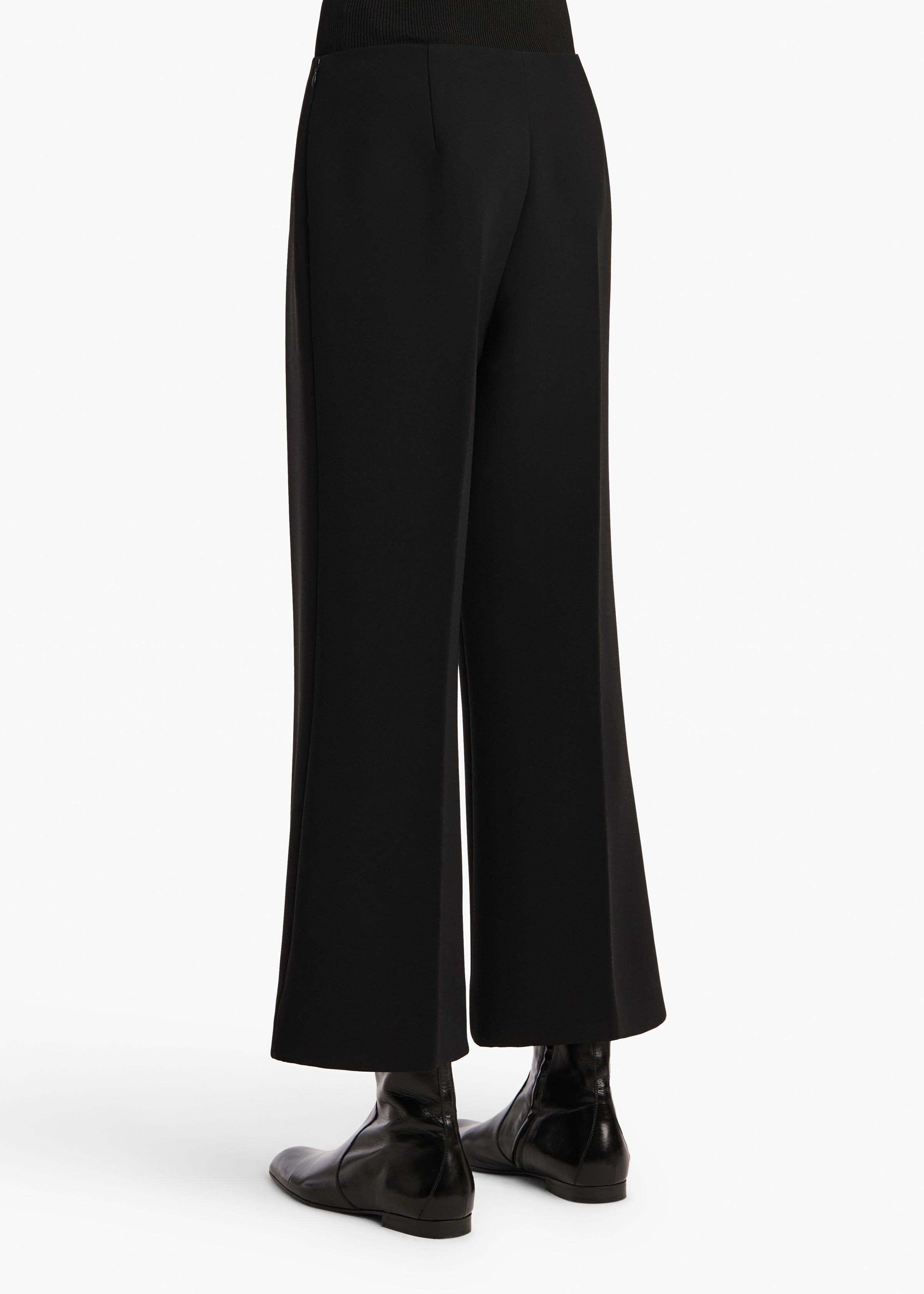 Walter Pant in Black Crepe