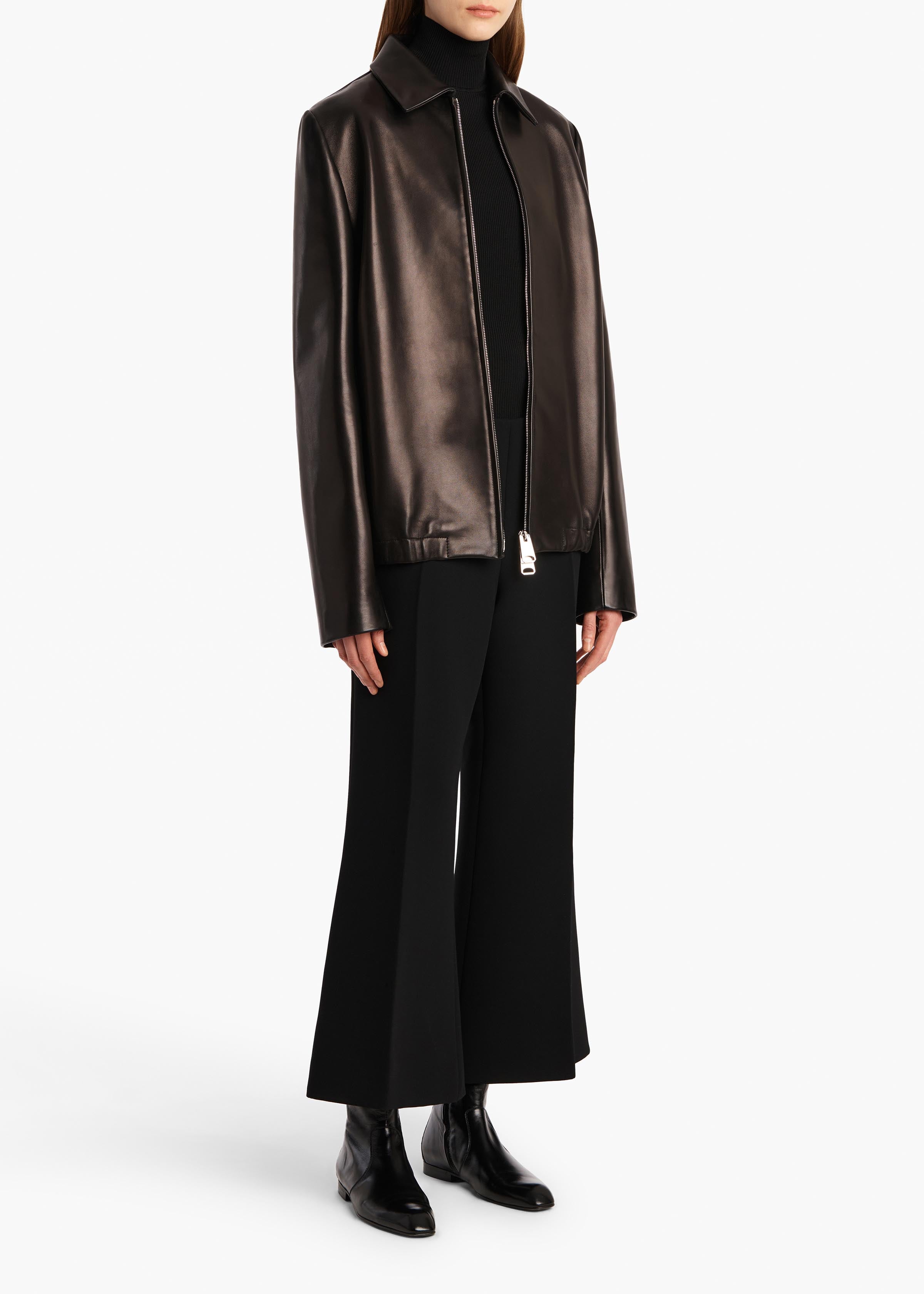 Walter Pant in Black Crepe