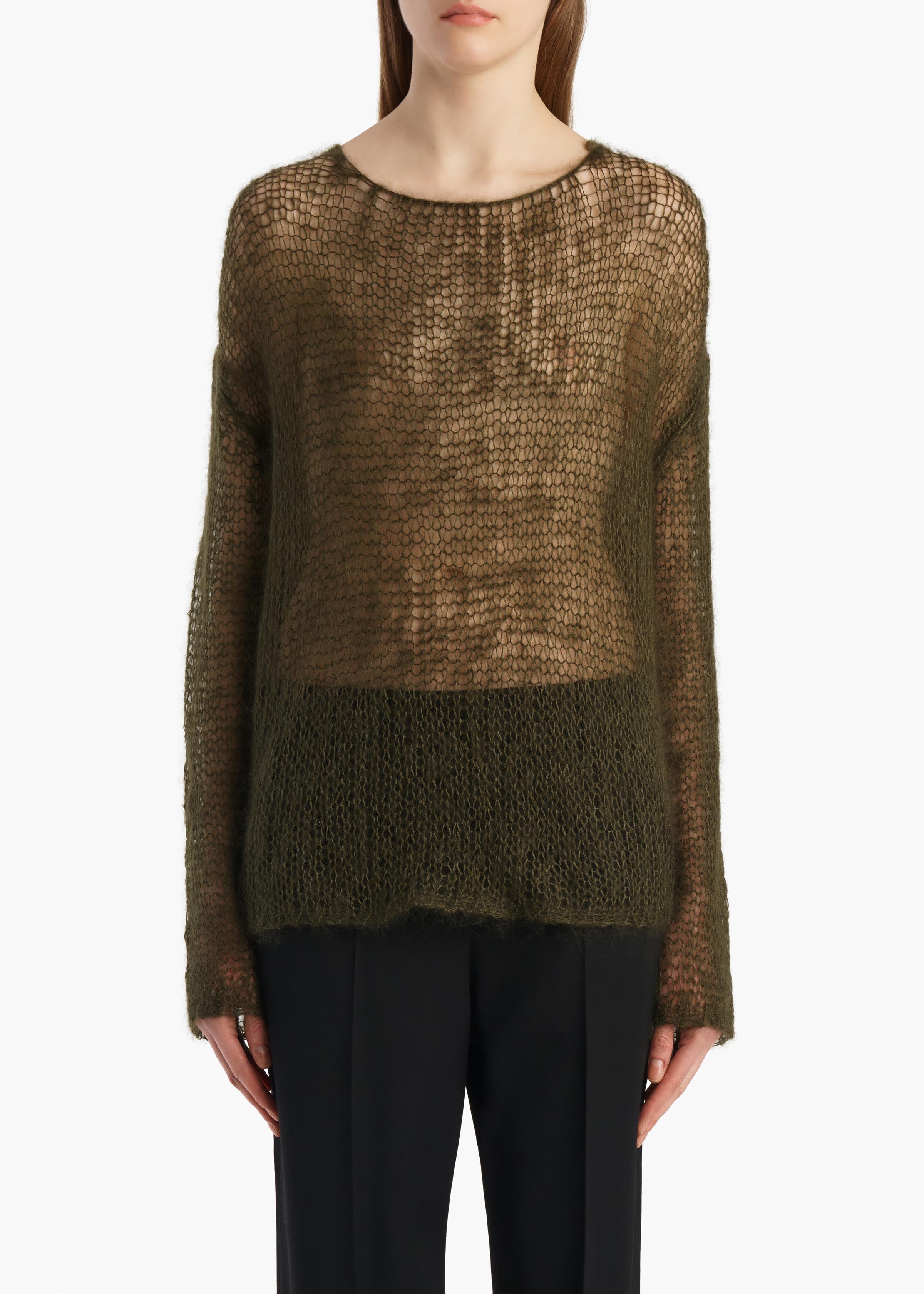 Wendy Pullover in Dark Olive
