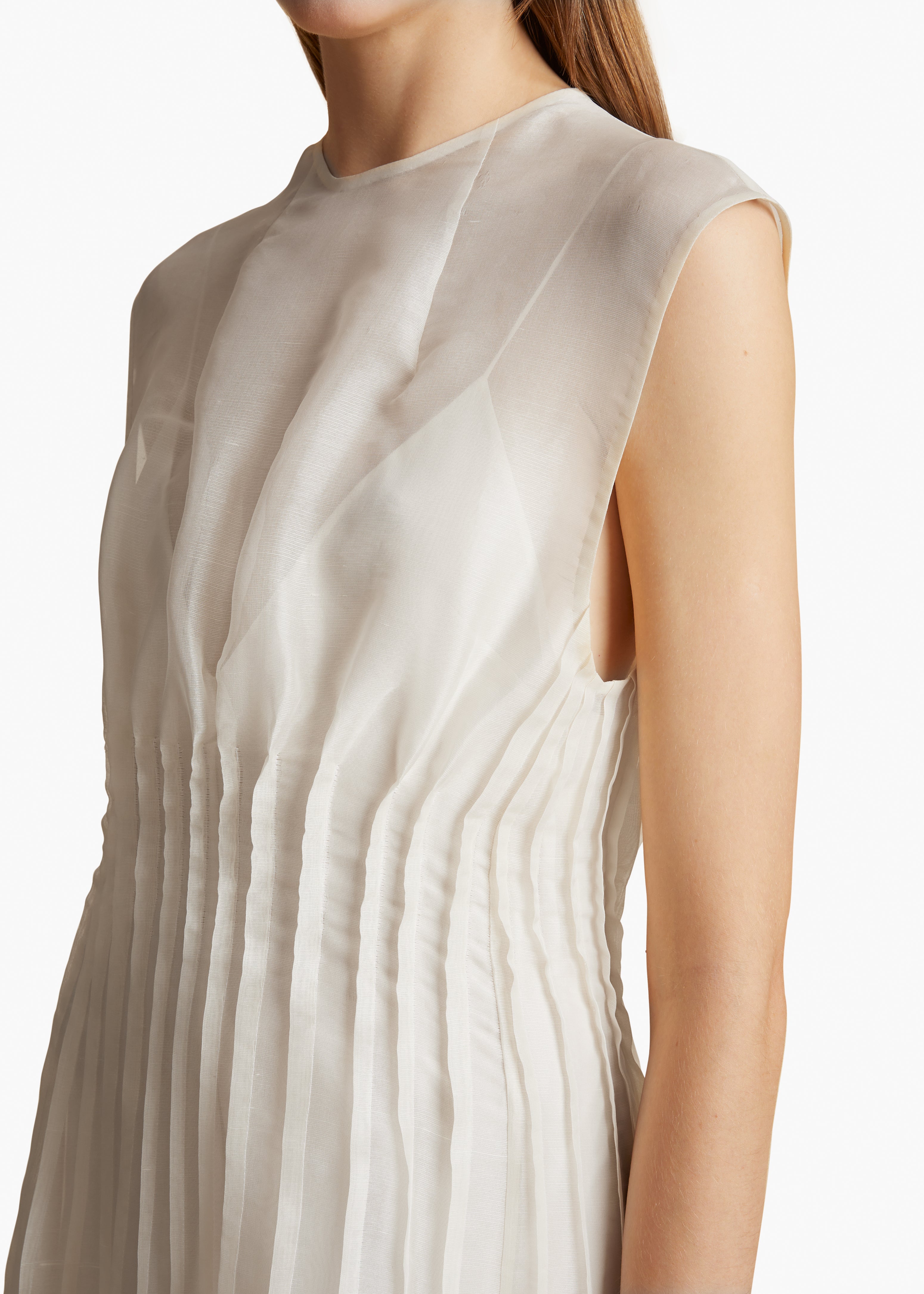 WES DRESS IN BONE DETAIL 2