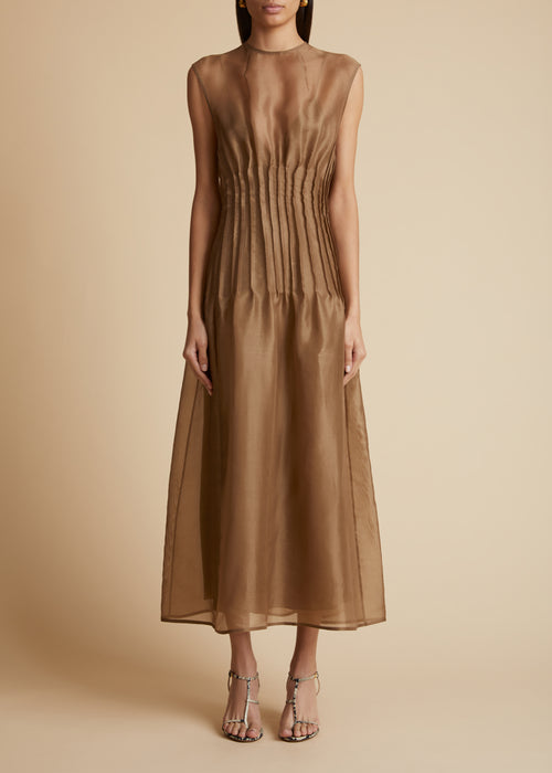 The Wes Dress in Toffee