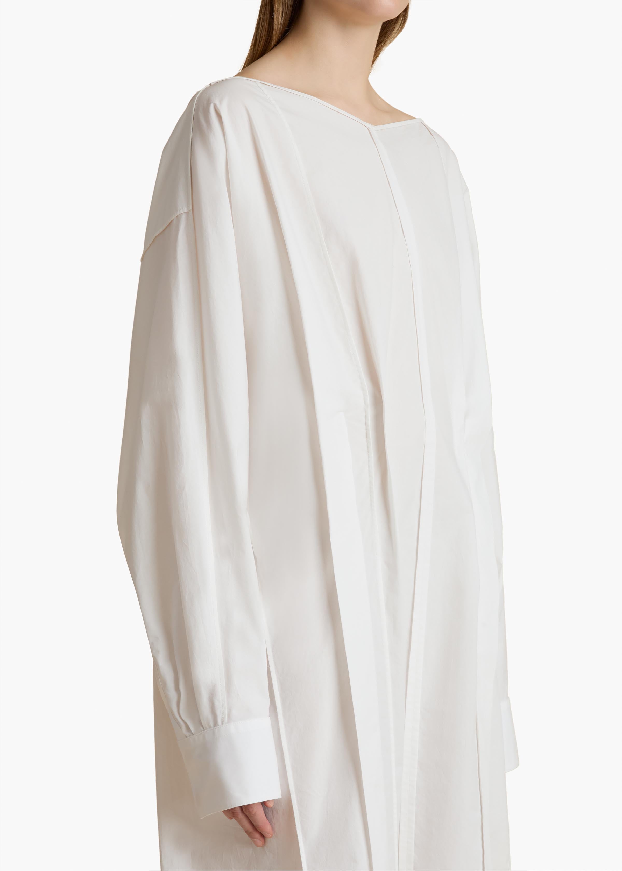 Wexley Dress in White DETAILED VIEW 2