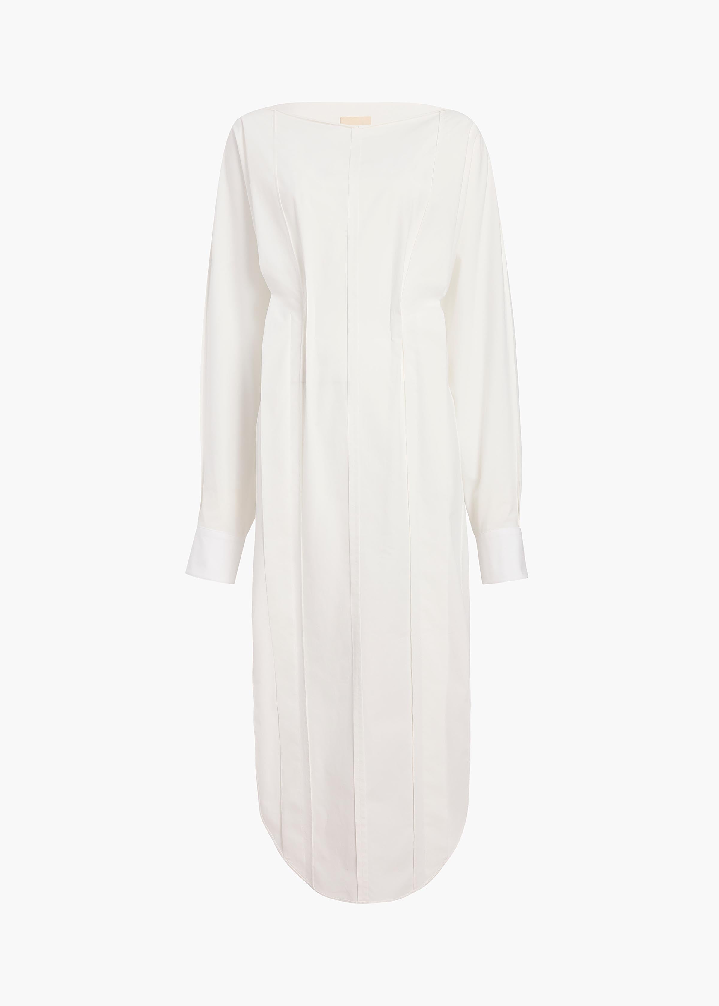 Wexley Dress in White FLAT VIEW