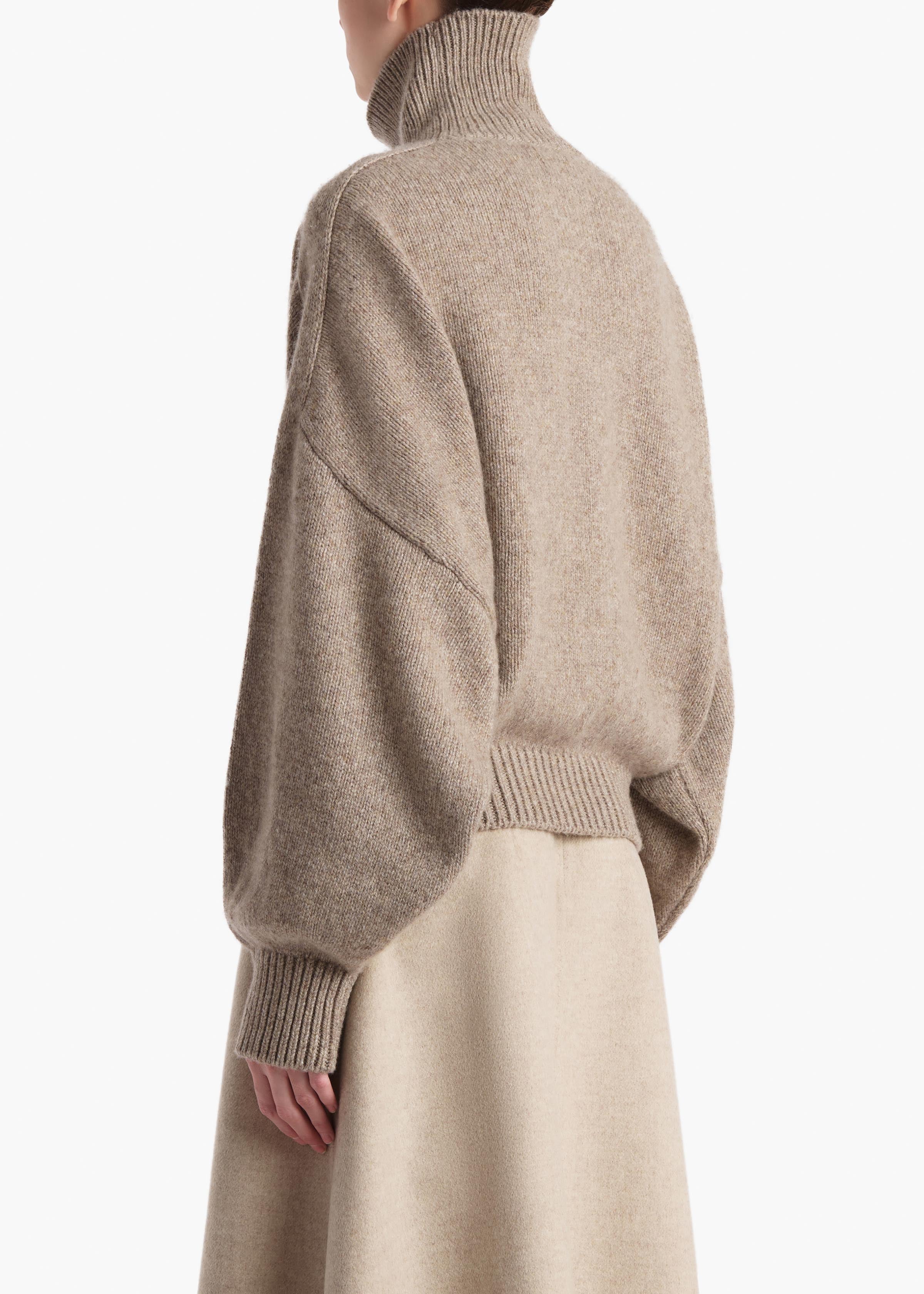 VAN DER STORAETE　ニット Moritz Women's Sweater - Merino Wool NAVY BRONZE BEIGE OFFWHITE