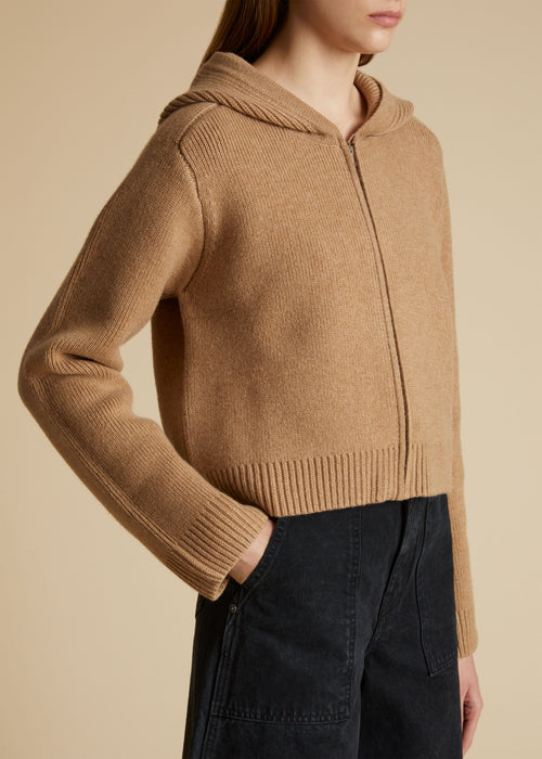 The Winston Hoodie in Camel