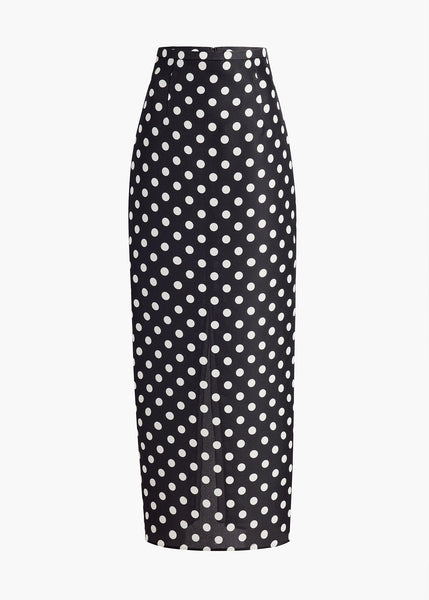Winton Skirt in Black with White Dots – KHAITE