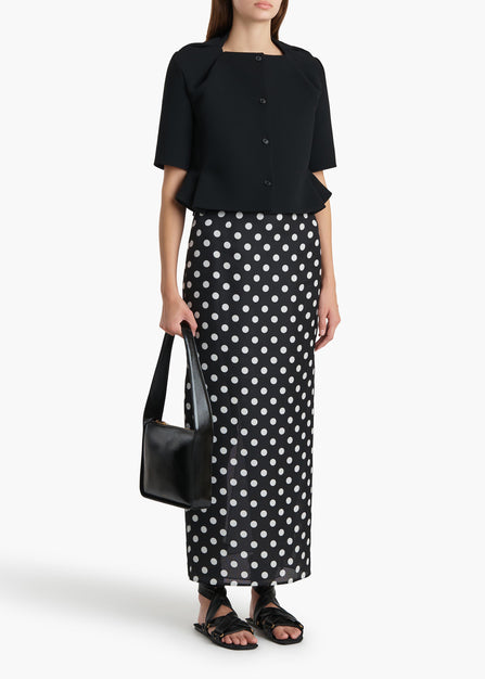 WINTON SKIRT MEDIUM DOT BLACK WHSL 41813020 663 A STYLED