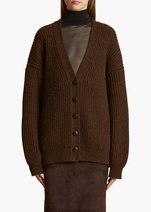 WREN SWEATER IN CHESTNUT FRONT VIEW