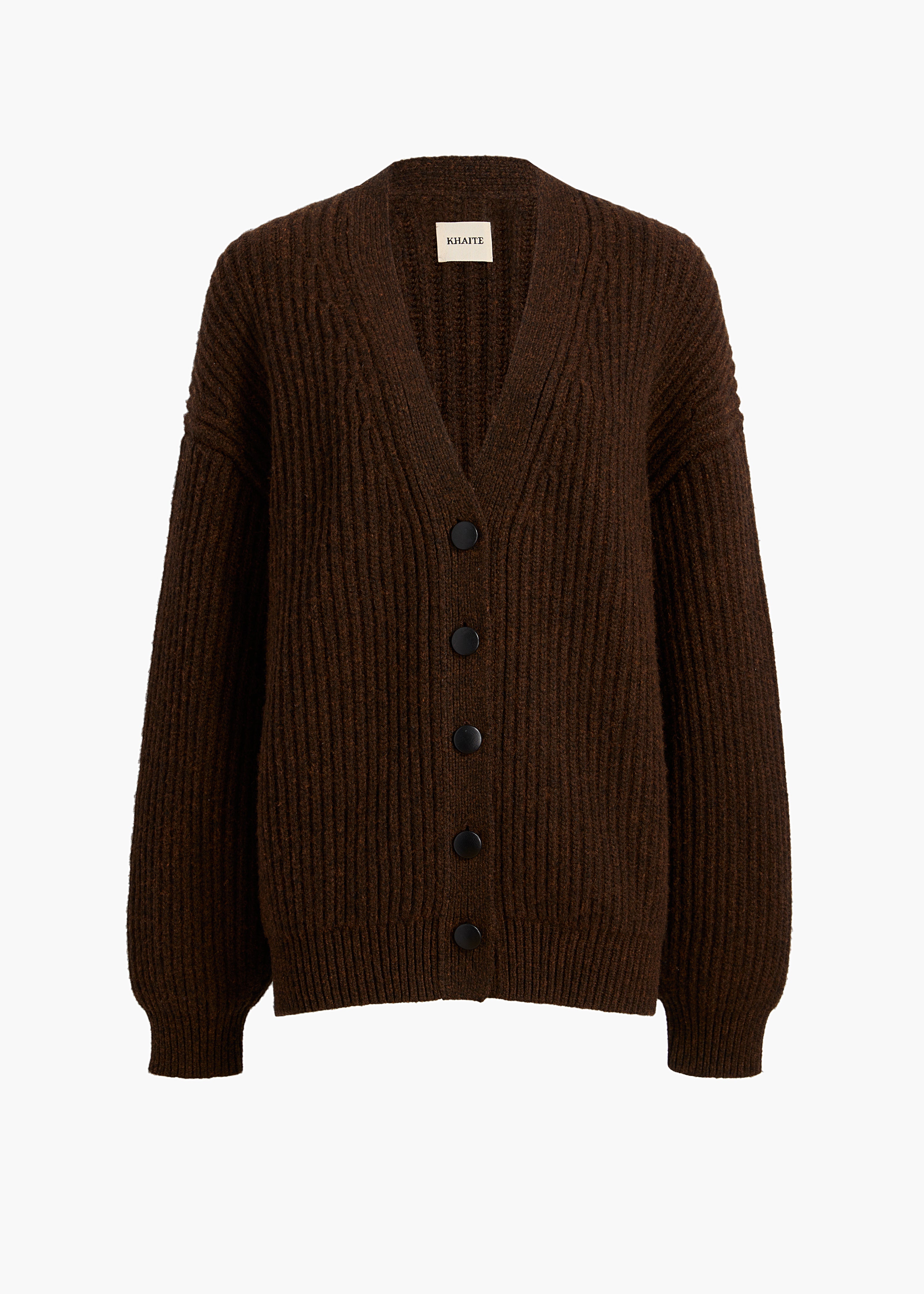 KHAITE - Wren Cardigan in Chestnut