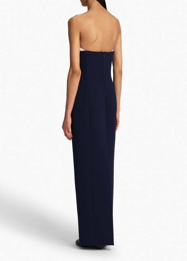  Yael Dress in Dark Navy BACK VIEW