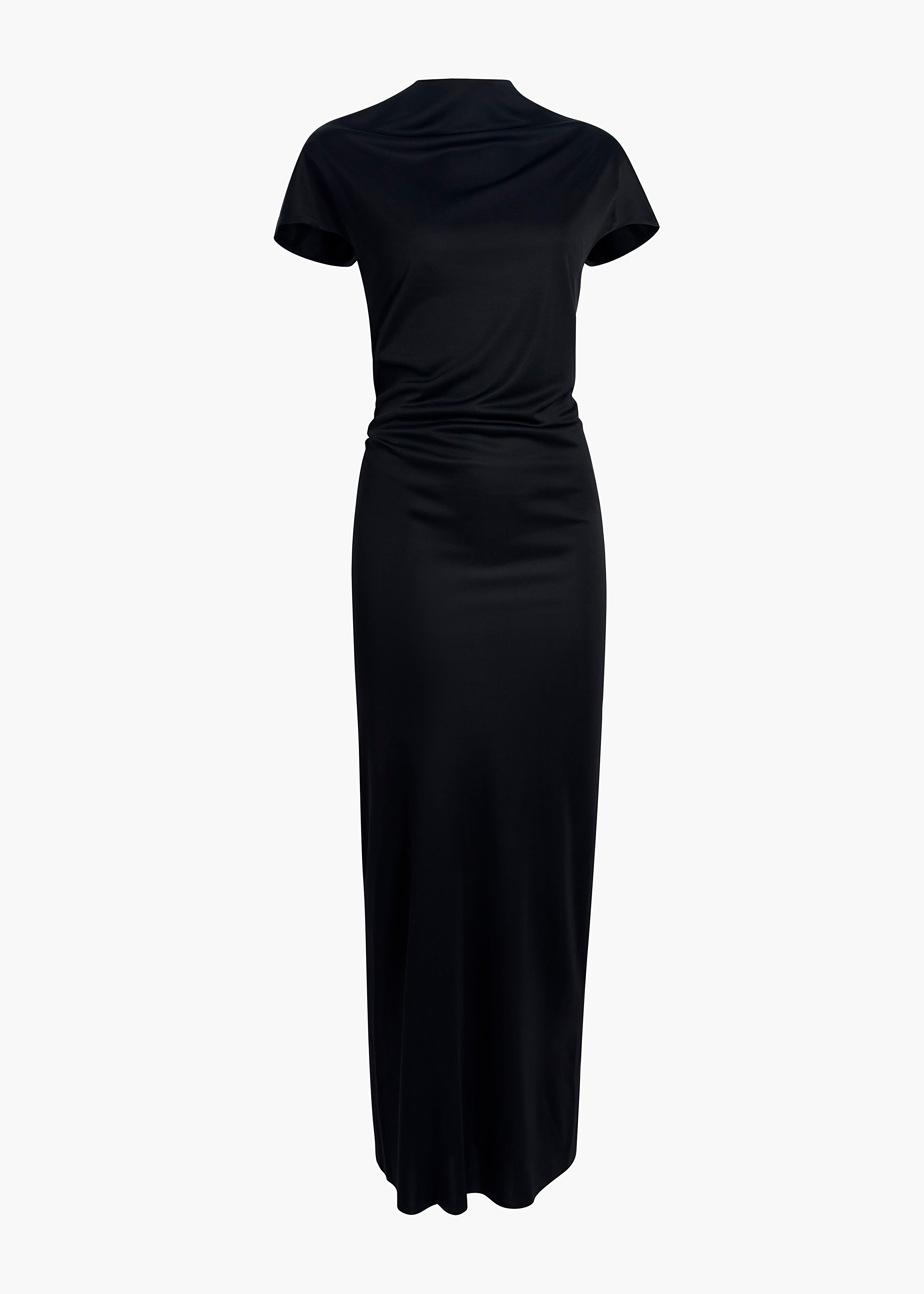 YENZA DRESS IN BLACK FLAT VIEW