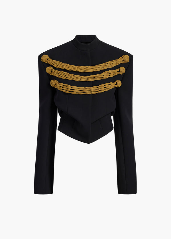 YORK JACKET W CORD EMBROIDERY BLACK GOLD 62634114 957 GHOST