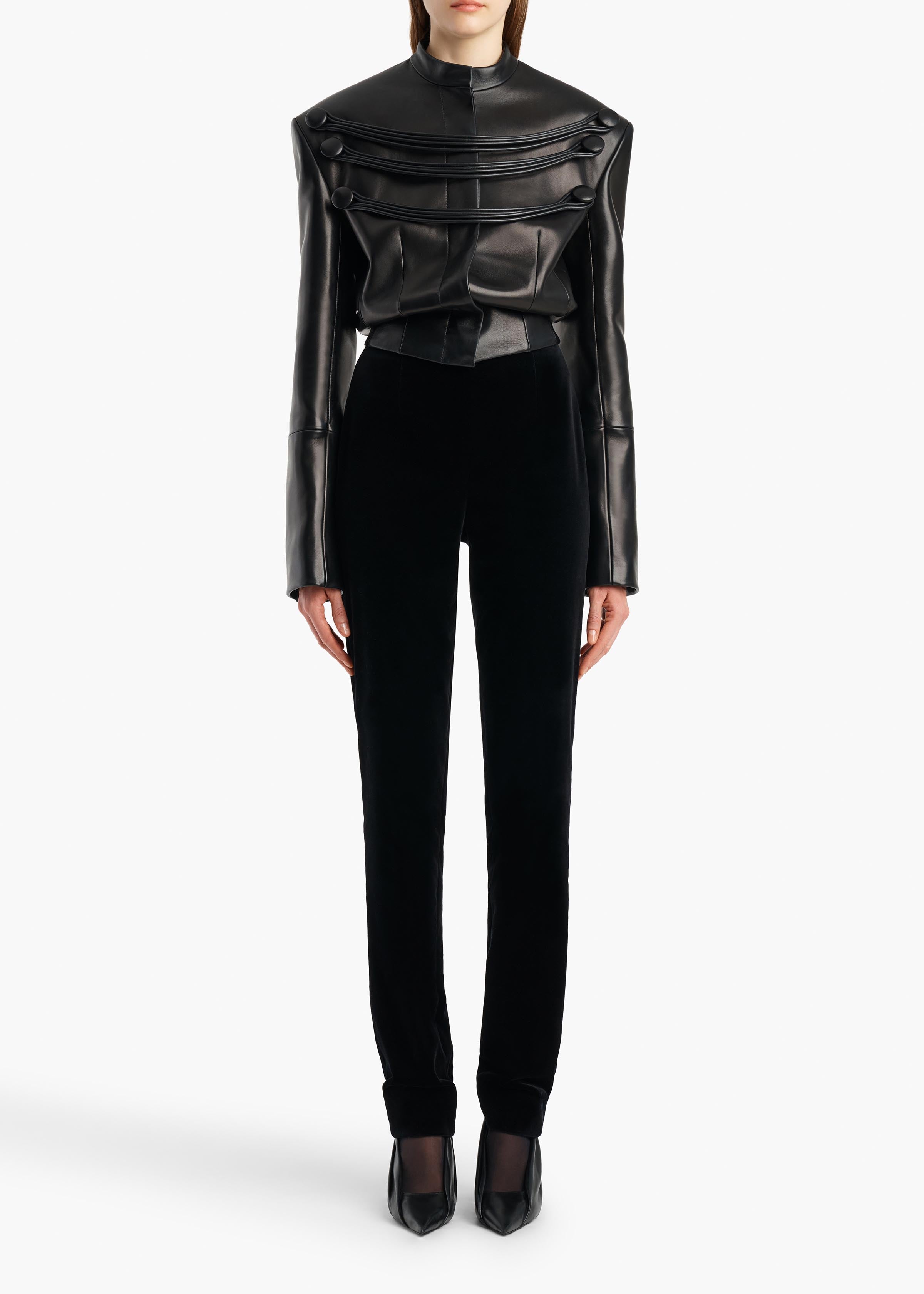 YORK JACKET W CORD EMBROIDERY BLACK 62551012 200 A STYLED