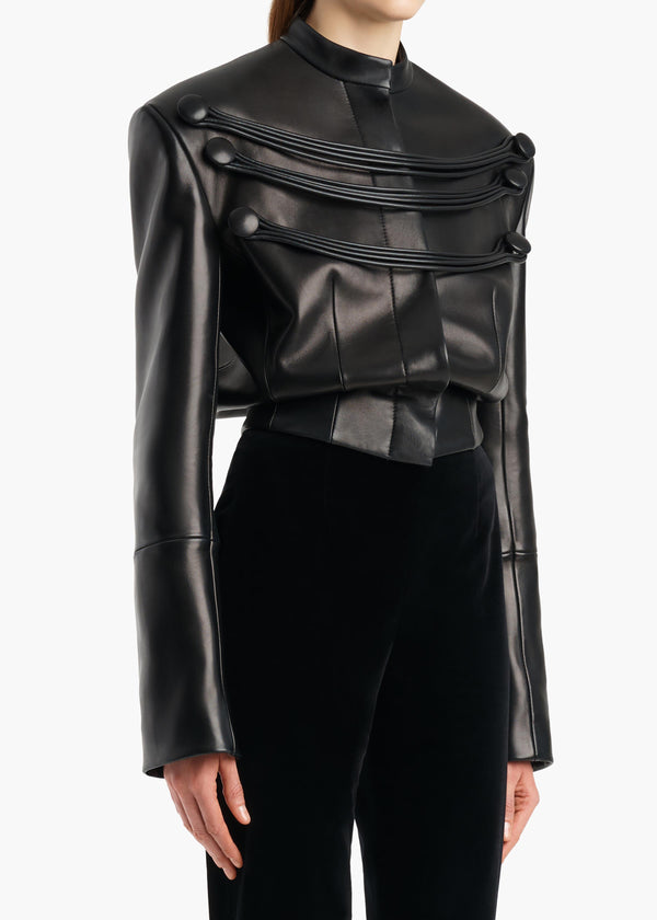 YORK JACKET W CORD EMBROIDERY BLACK 62551012 200 D