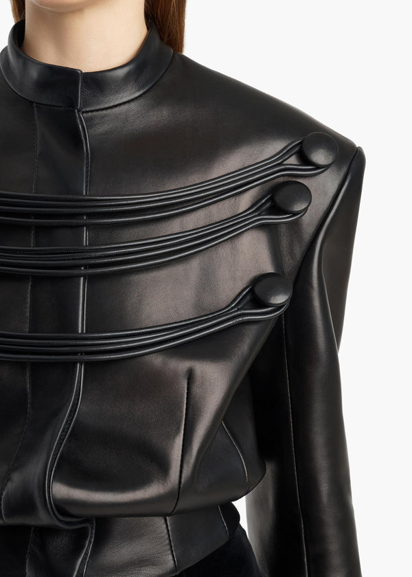 YORK JACKET W CORD EMBROIDERY BLACK 62551012 200 E